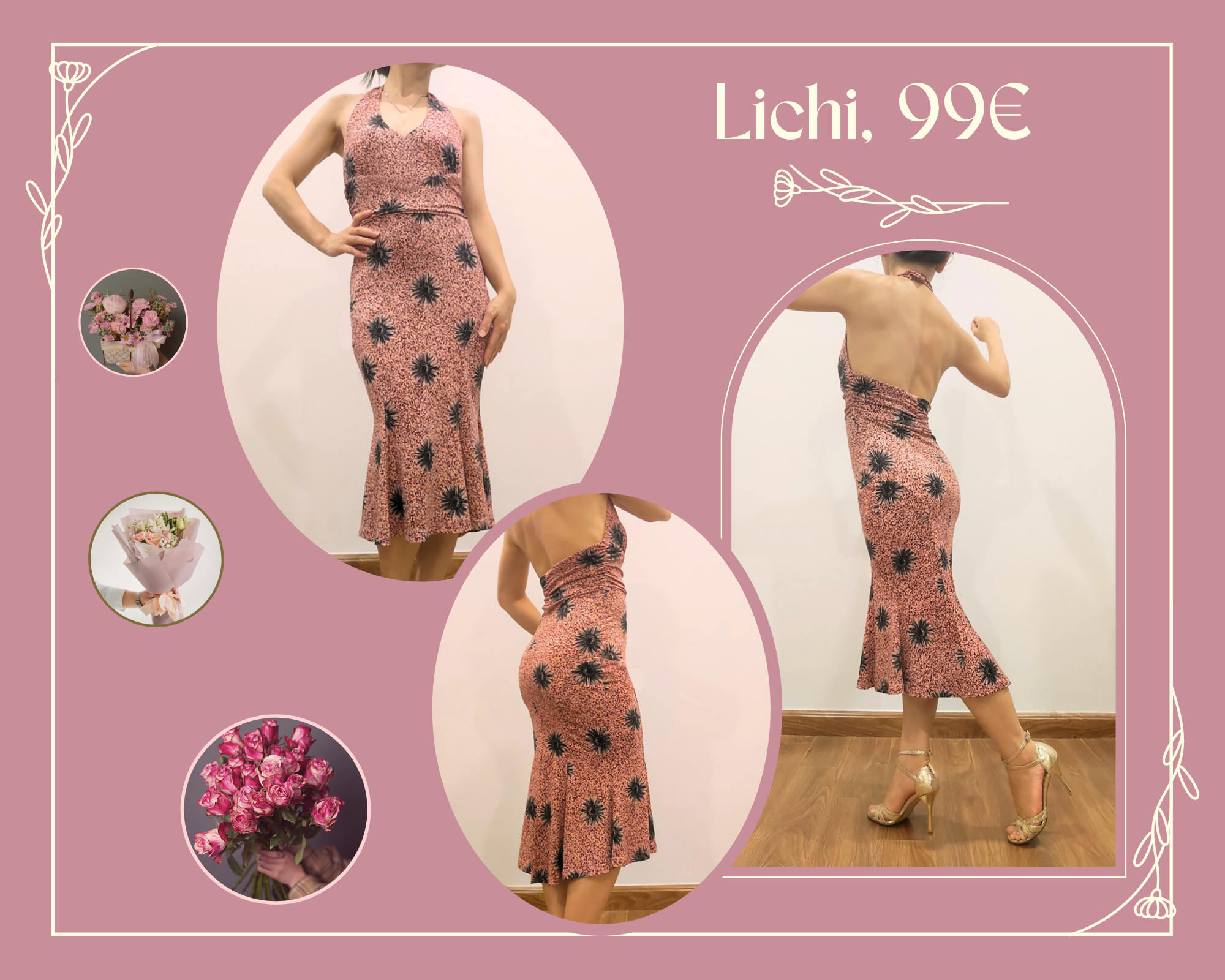  Vestido de tango "Lichi"