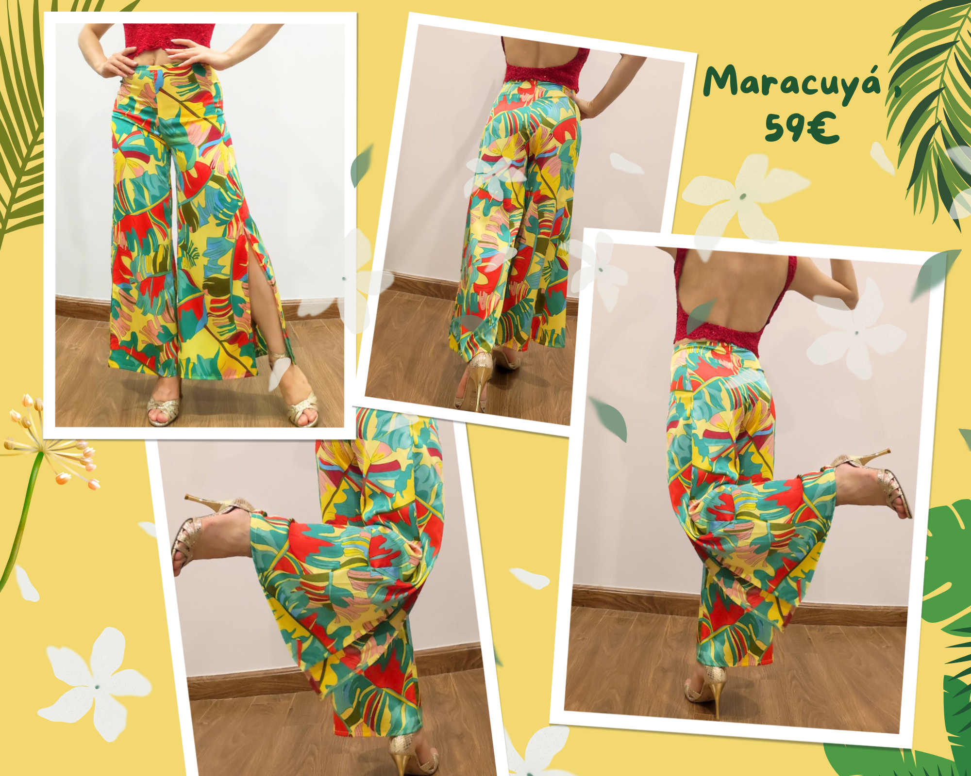 Pantalones de tango "Maracuyá"