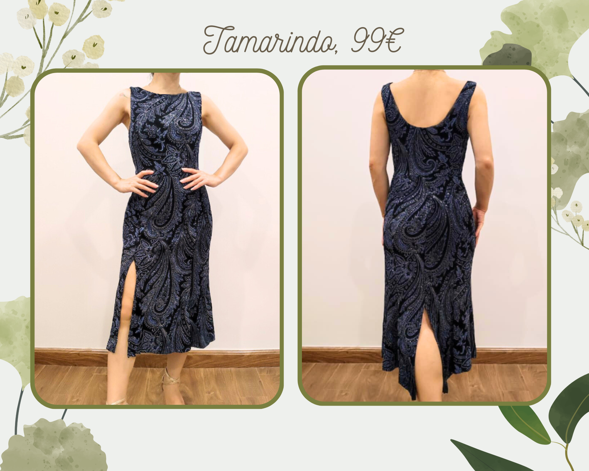 Vestido de tango "Tamarindo"