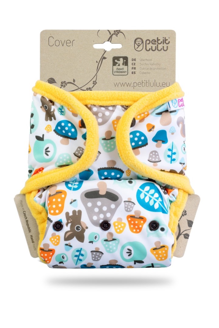 Cover con alette + bordo in pile / snap - Petit Lulu