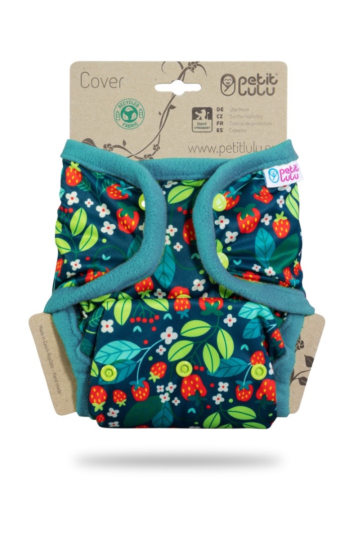 Cover con alette + bordo in pile / snap - Petit Lulu