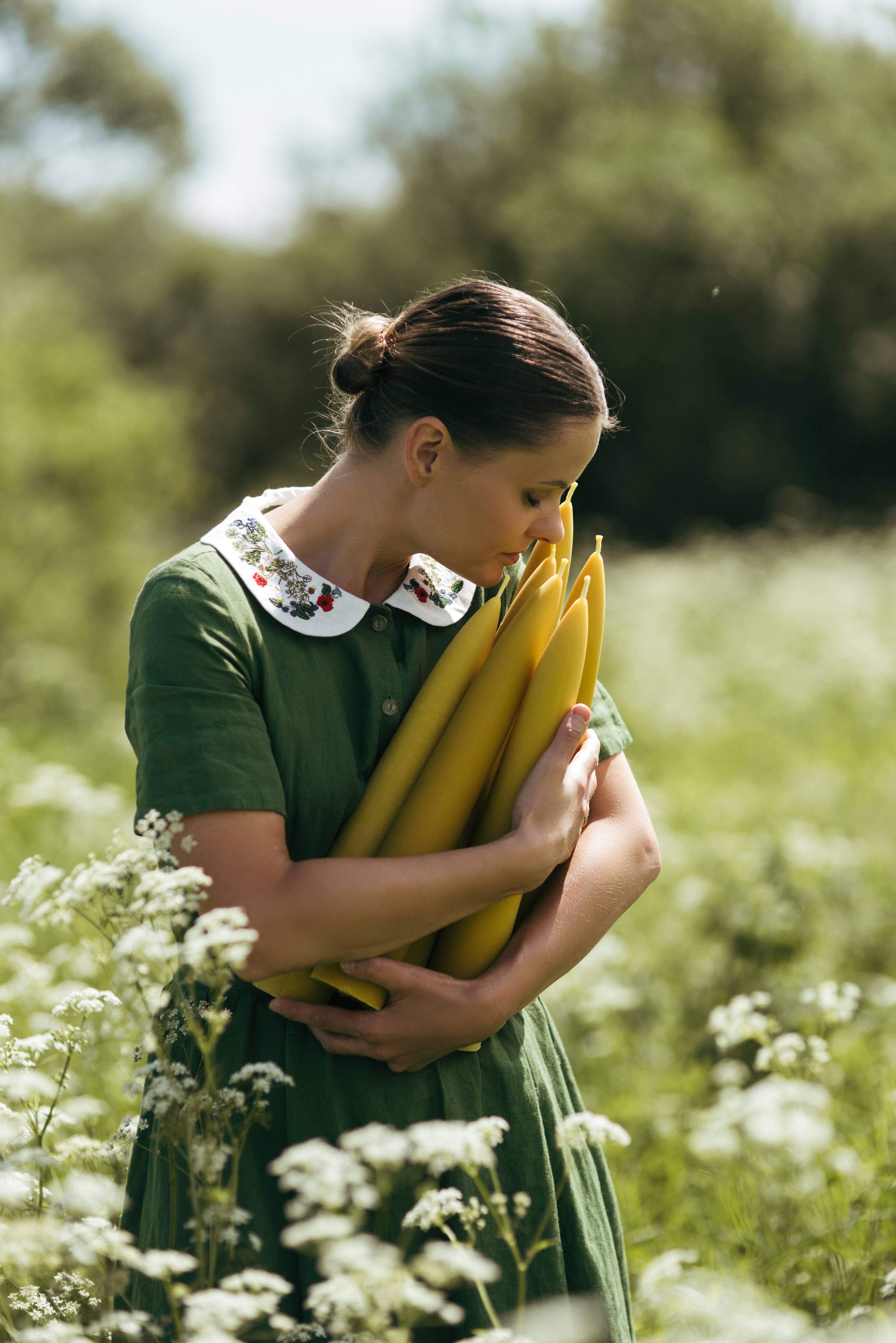 TALL CANDLE "CARROT"