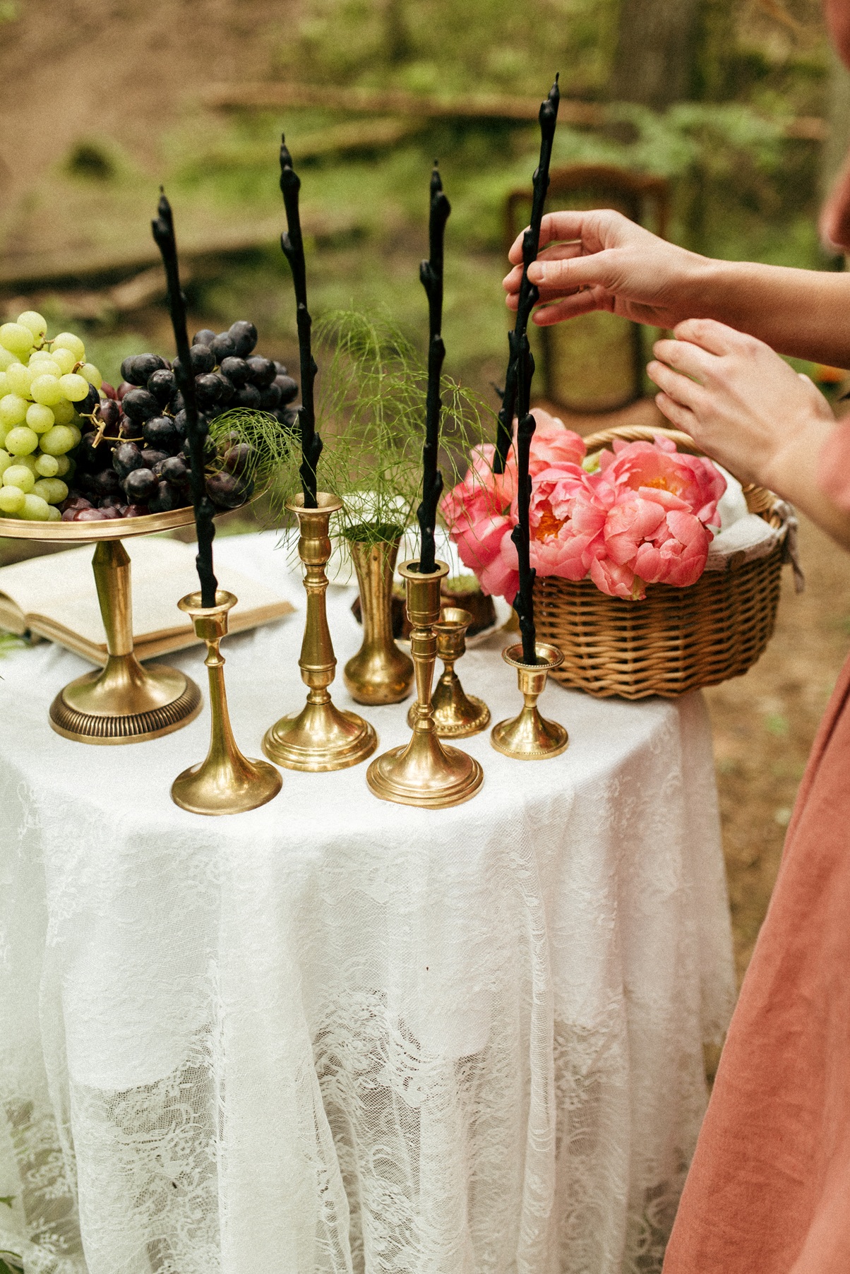 CANDLE "BUDLINGS" IN BLACK