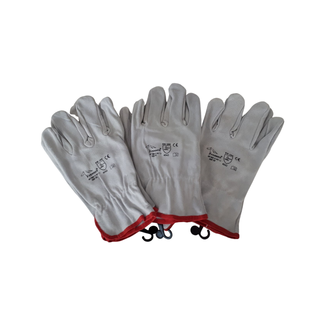 Natūralios odos pirštinės 10 dydis 3 poros