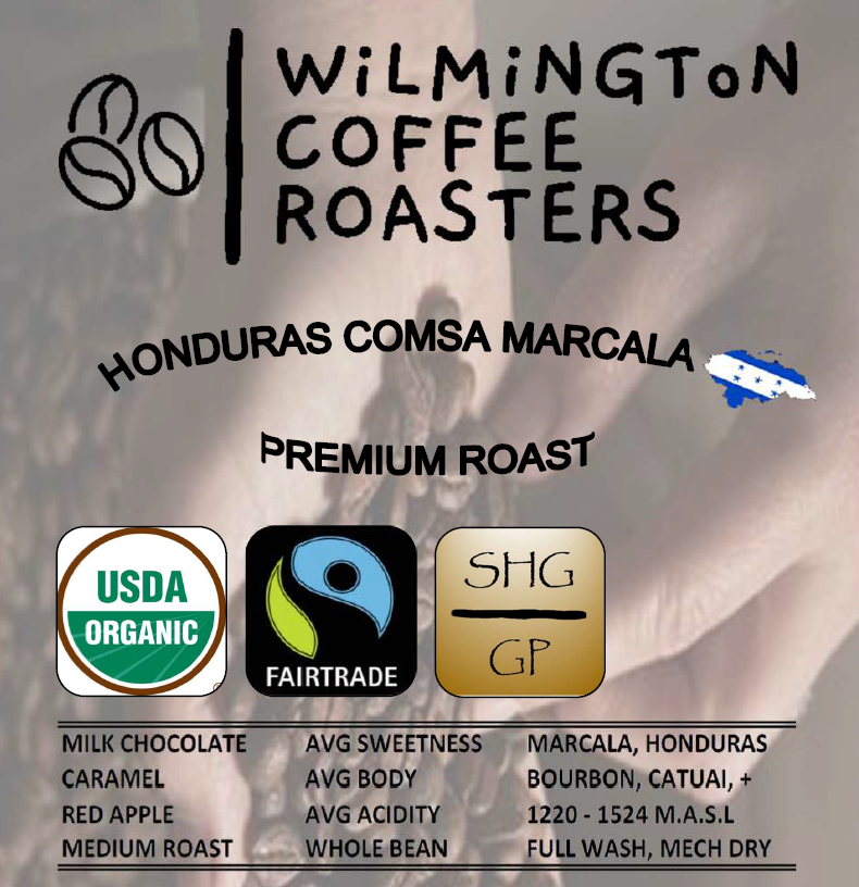 HONDURAS COMSA MARCALA (ORGANIC, FAIR TRADE) - Premium Roast