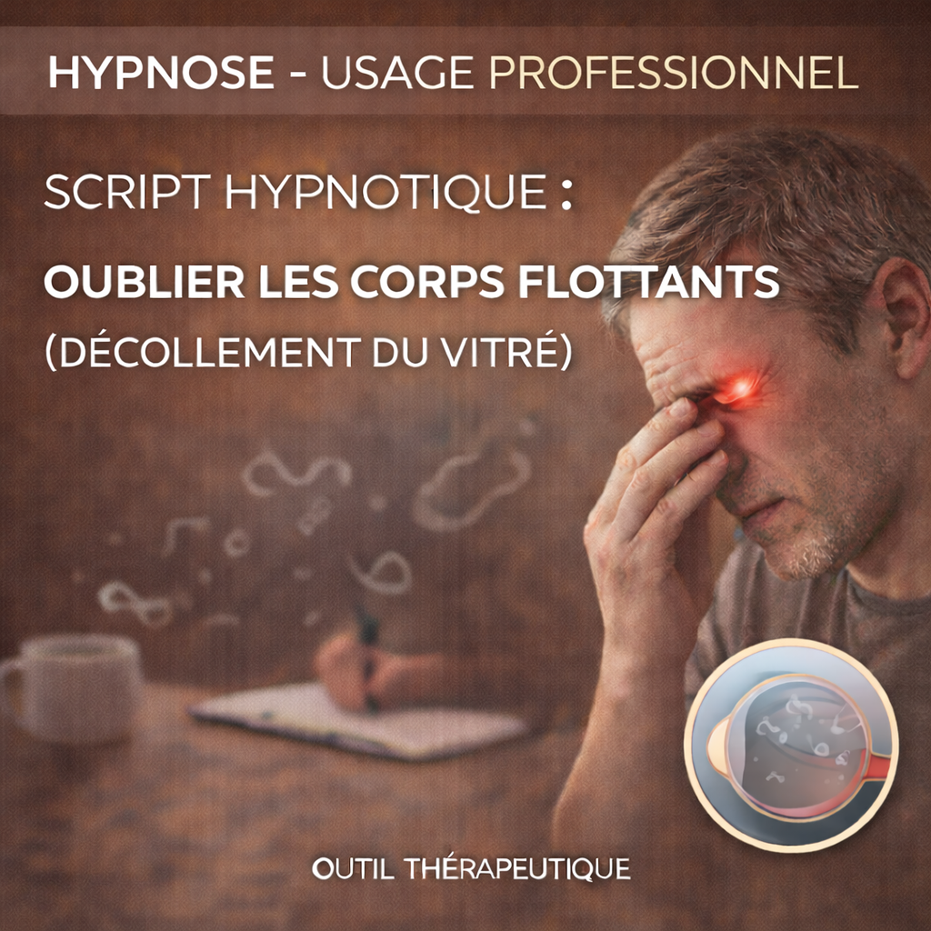Script hypnotique - oublier les corps flottants (décollement du vitré)