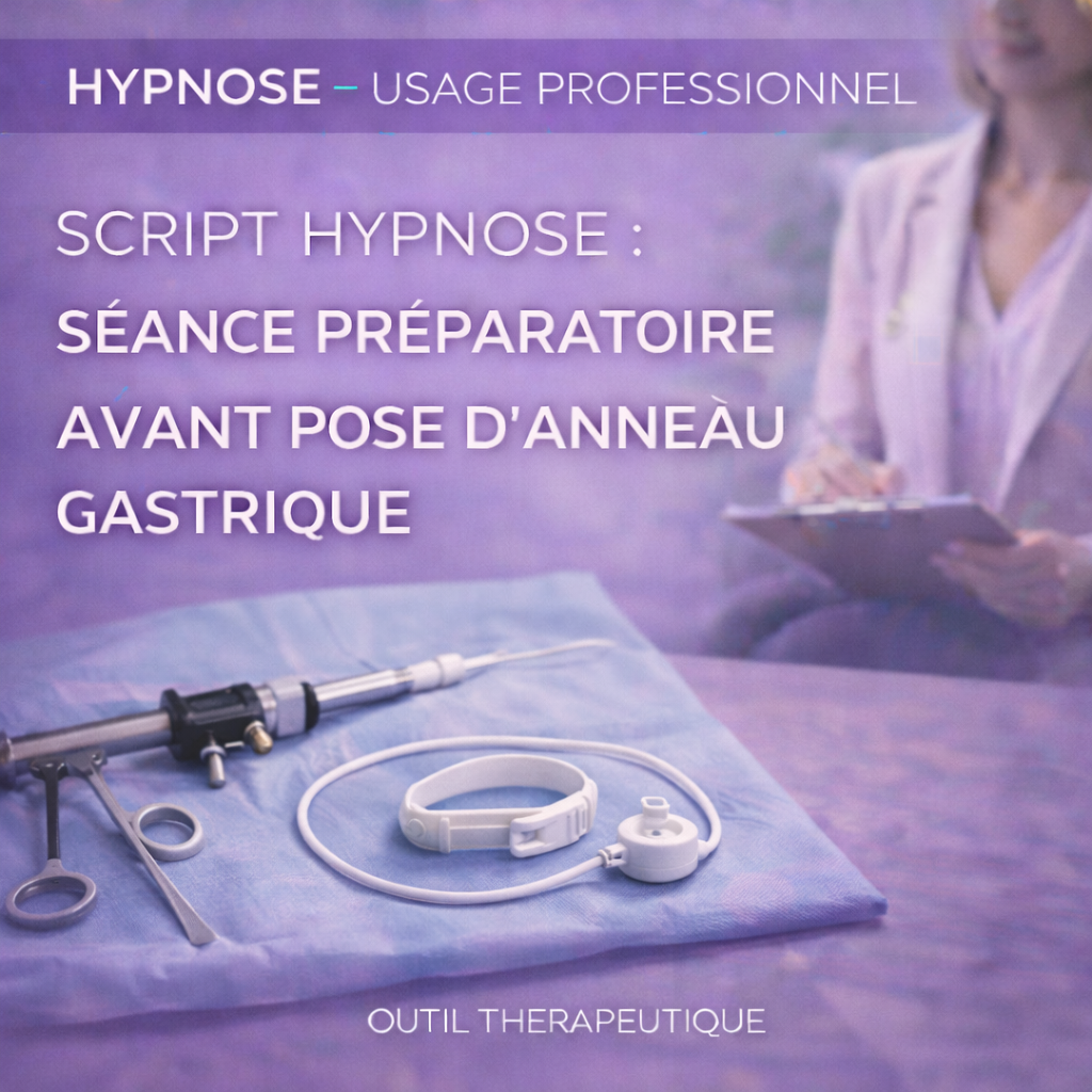 Script hypnose - séance préparatoire avant pose d’anneau gastrique