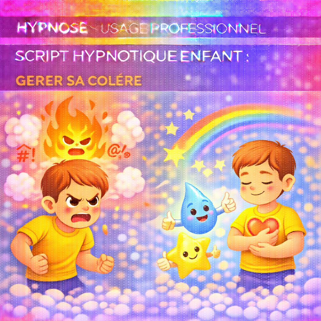 Script hypnotique enfant - apprendre à controler sa colère