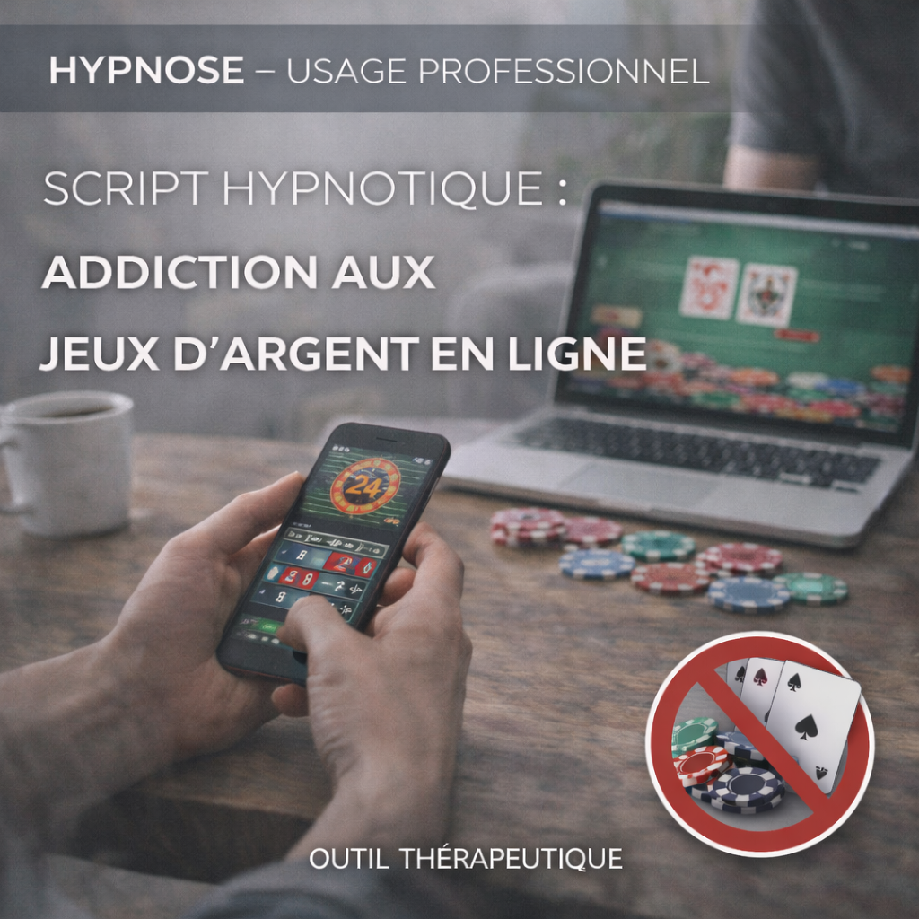 Script hypnotique - addiction au jeux d'argent en ligne