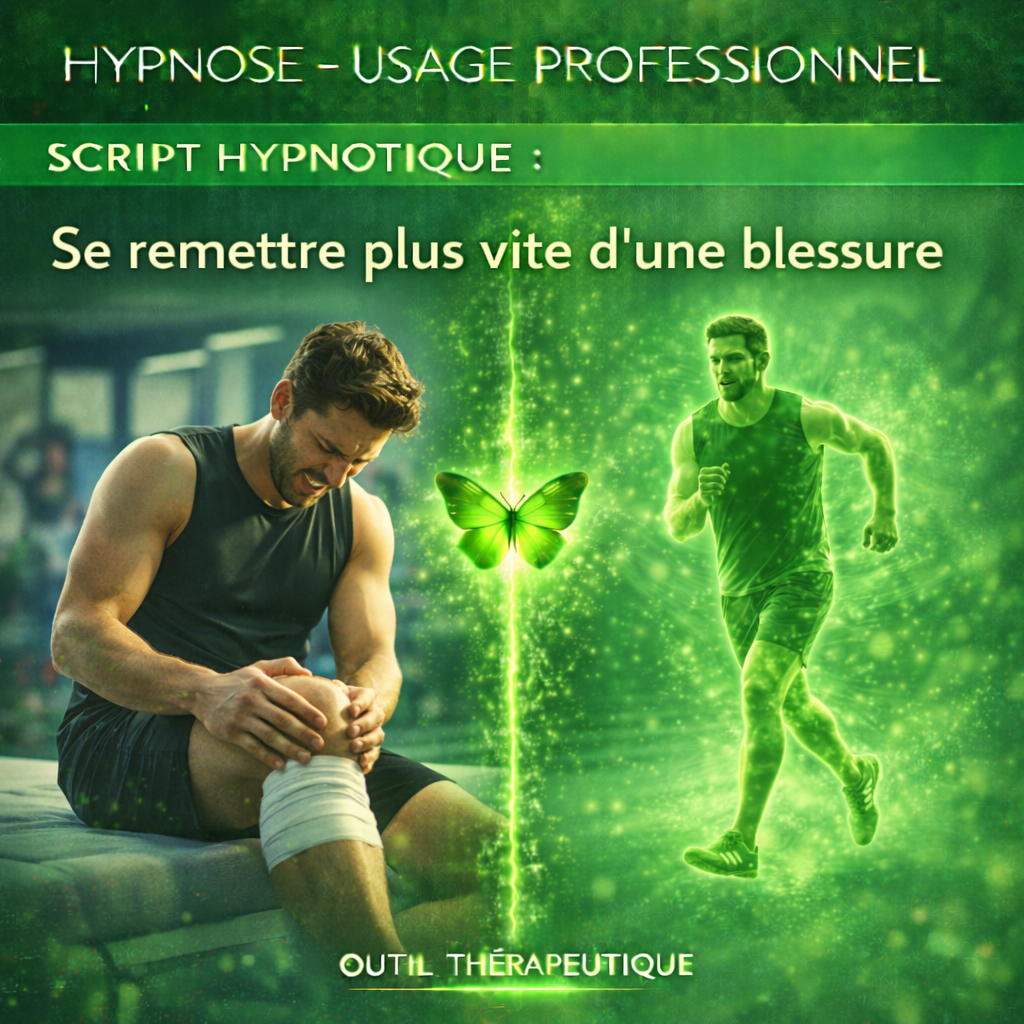 Script hypnotique - sport, se remettre plus vite d'une blessure
