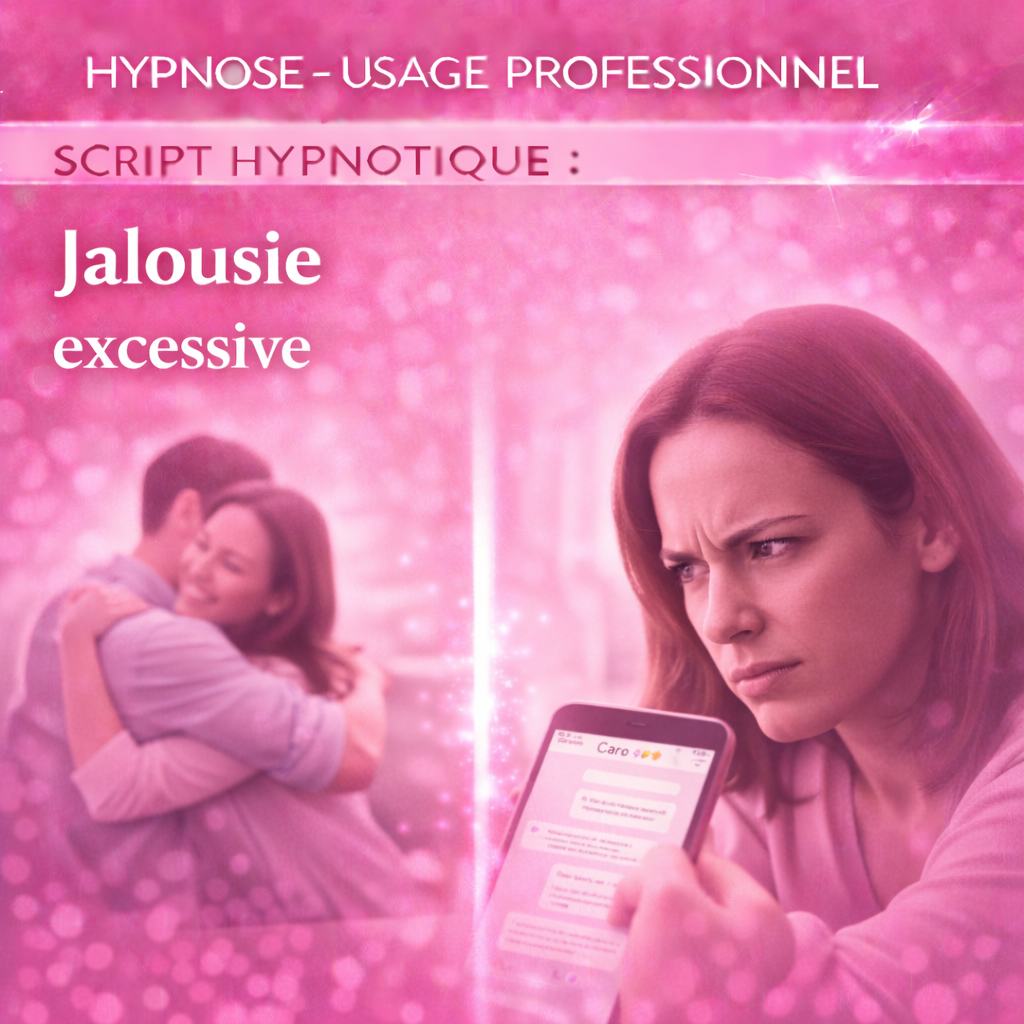 Script hypnotique - jalousie amoureuse, aidez vos patients à faire confiance à leur partenaire