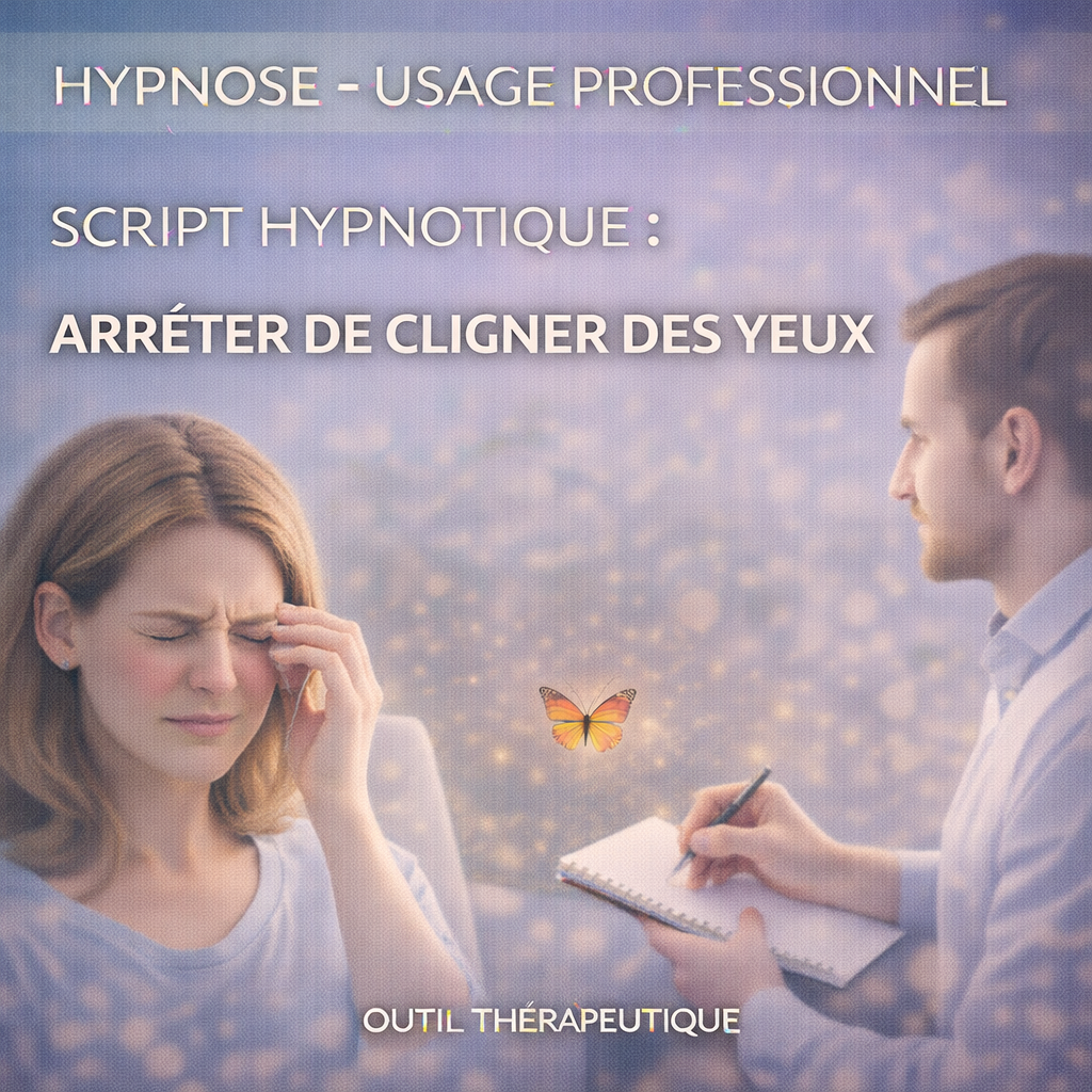 Script Hypnose - clignement des yeux (paupières) excessifs