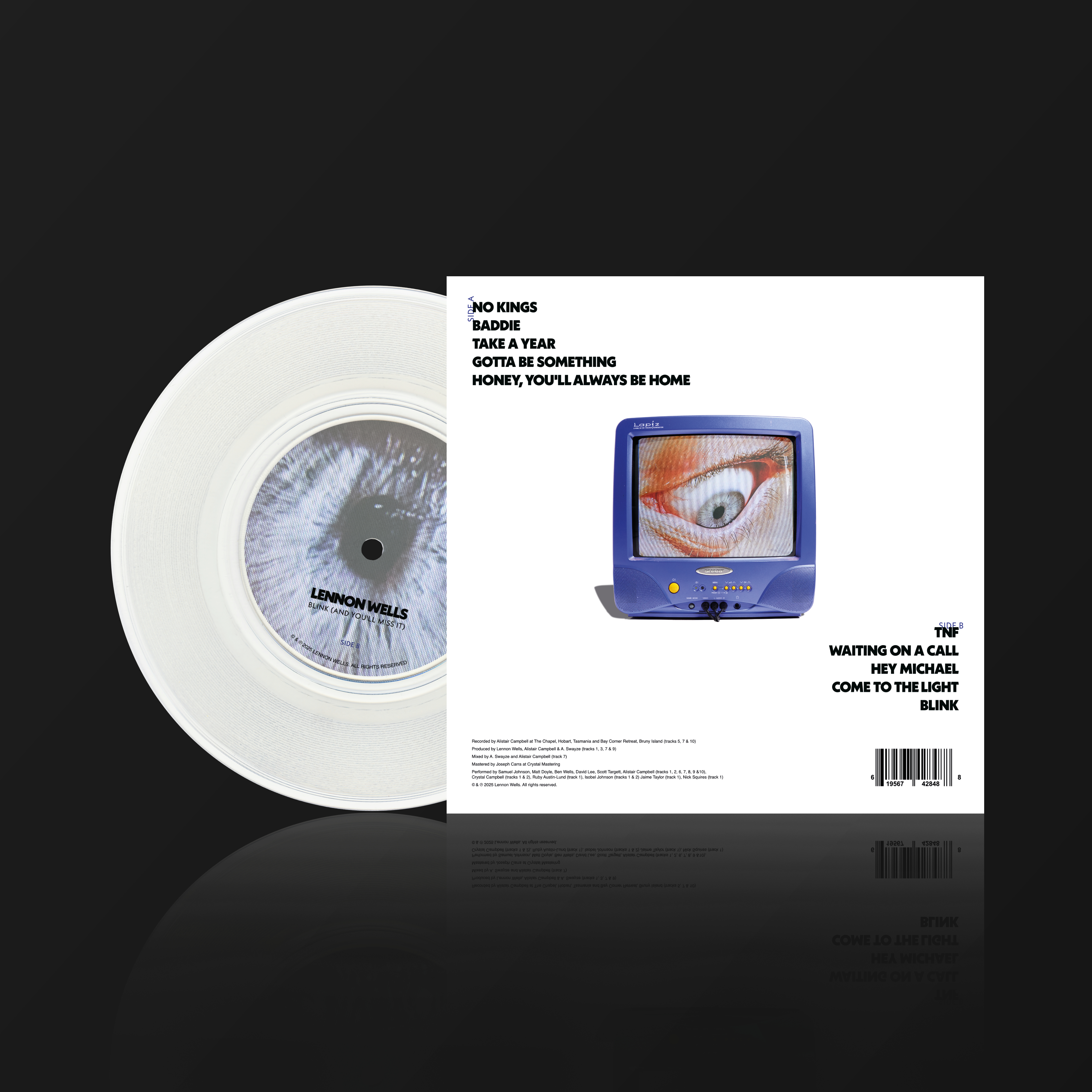 Lennon Wells – Blink (And You'll Miss It) Limited Edition 12" Vinyl