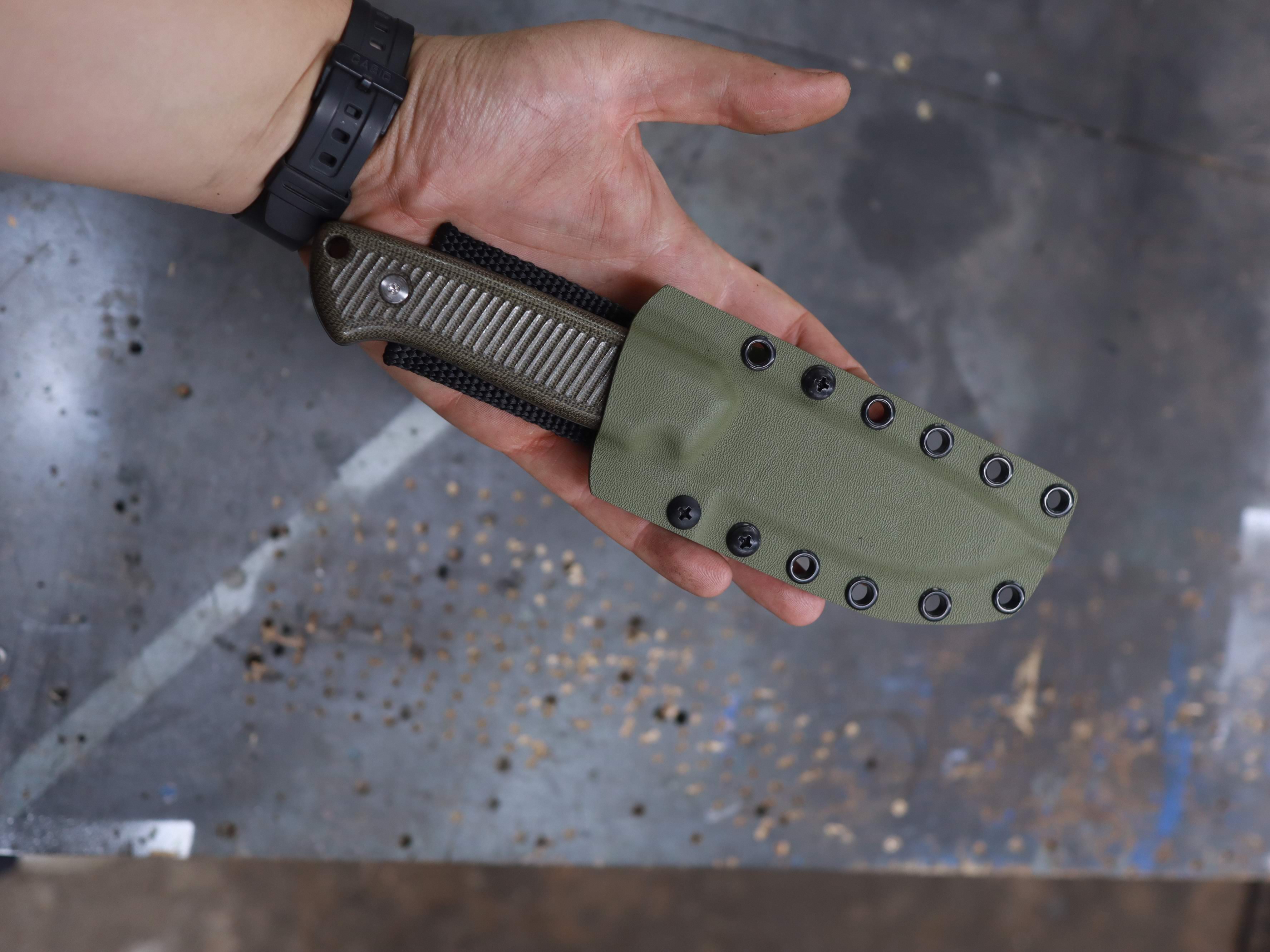 SFK Green Canvas Micarta