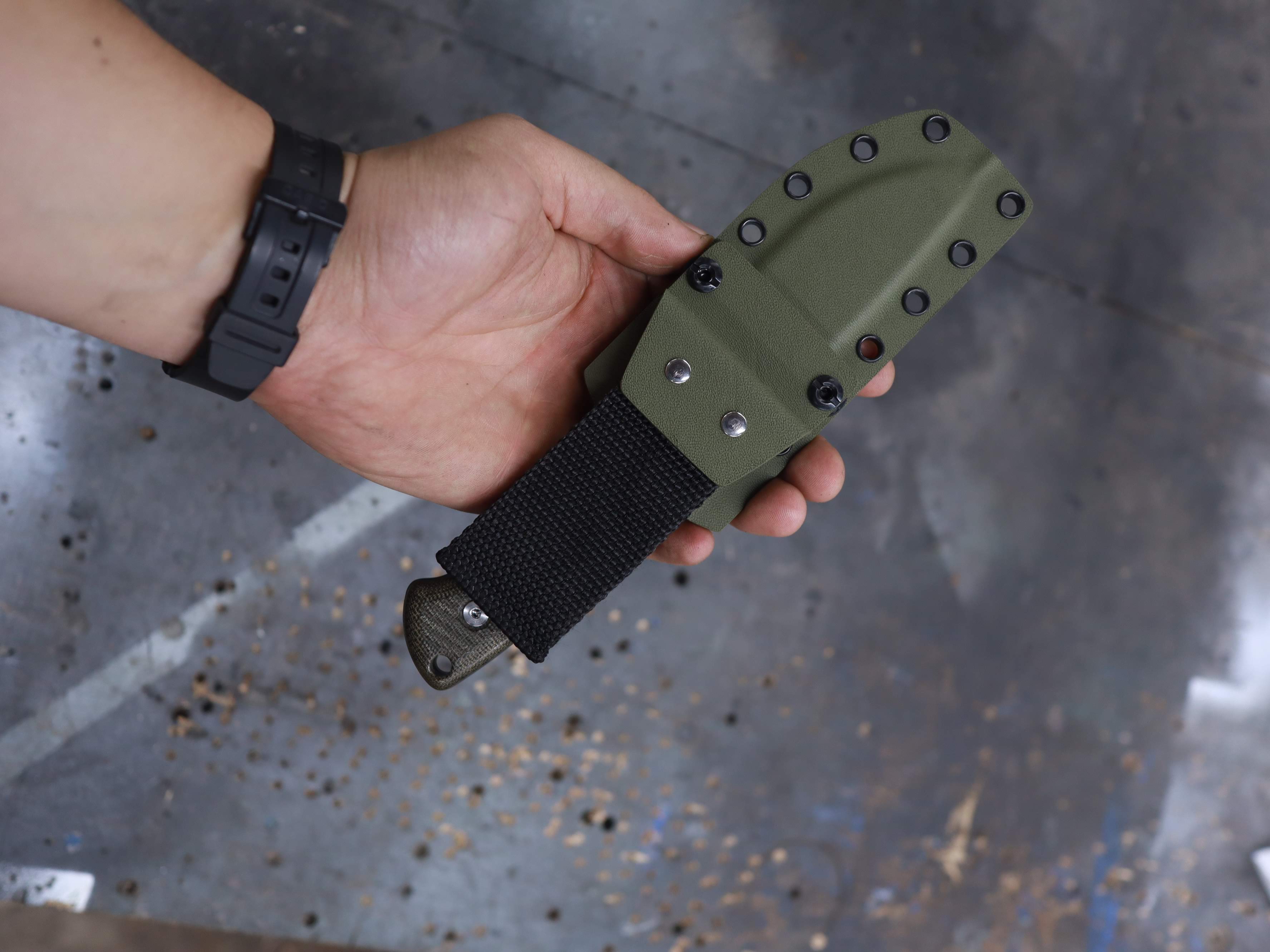 SFK Green Canvas Micarta