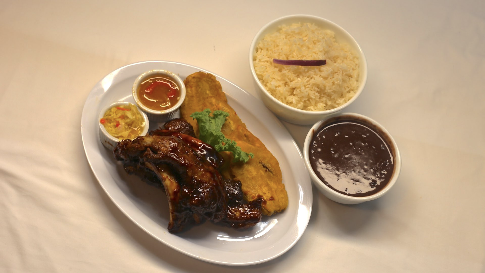 Complete Meal Barbecue Ribs