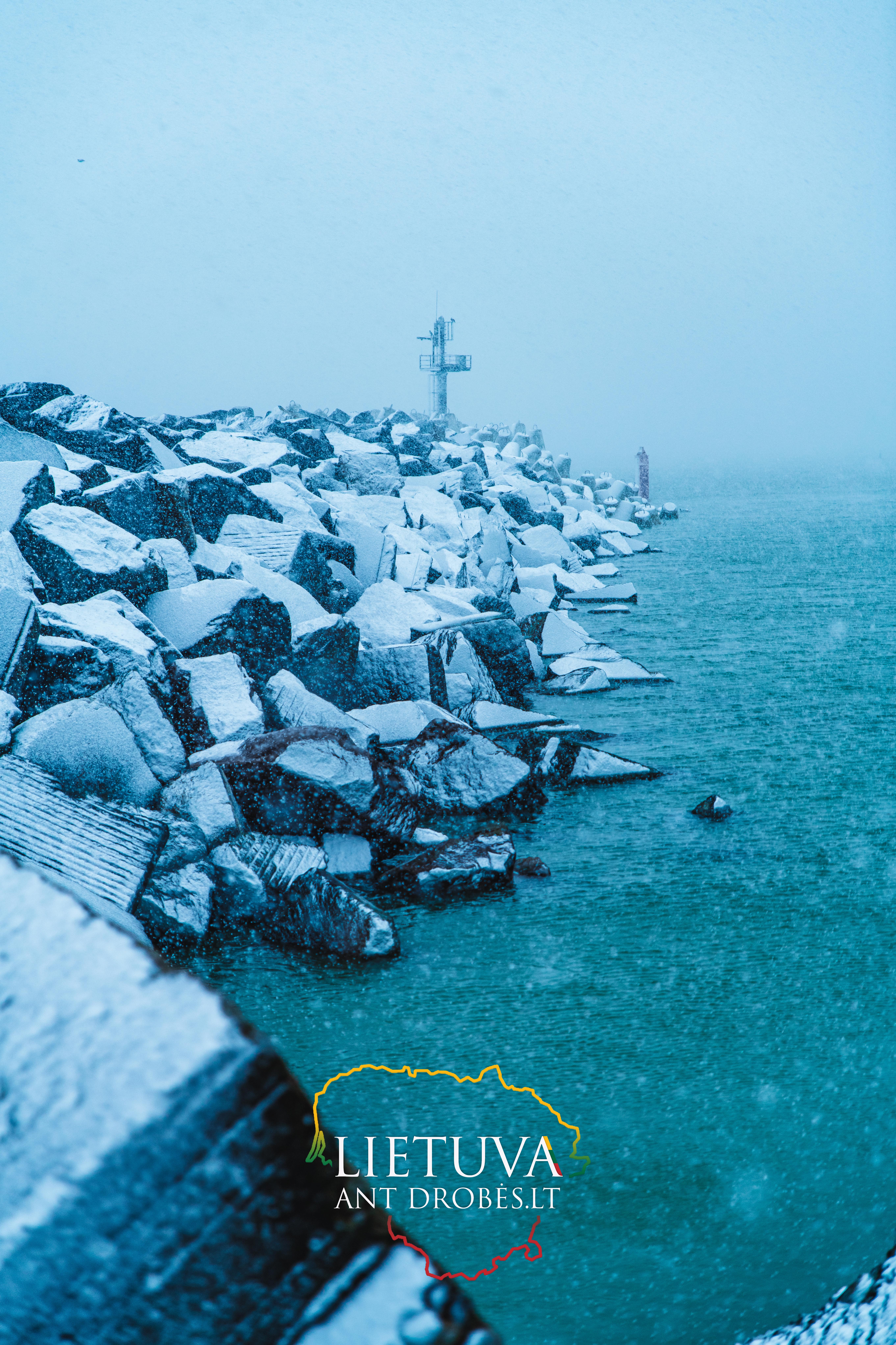 Žiemiškas Klaipėdos uosto molas