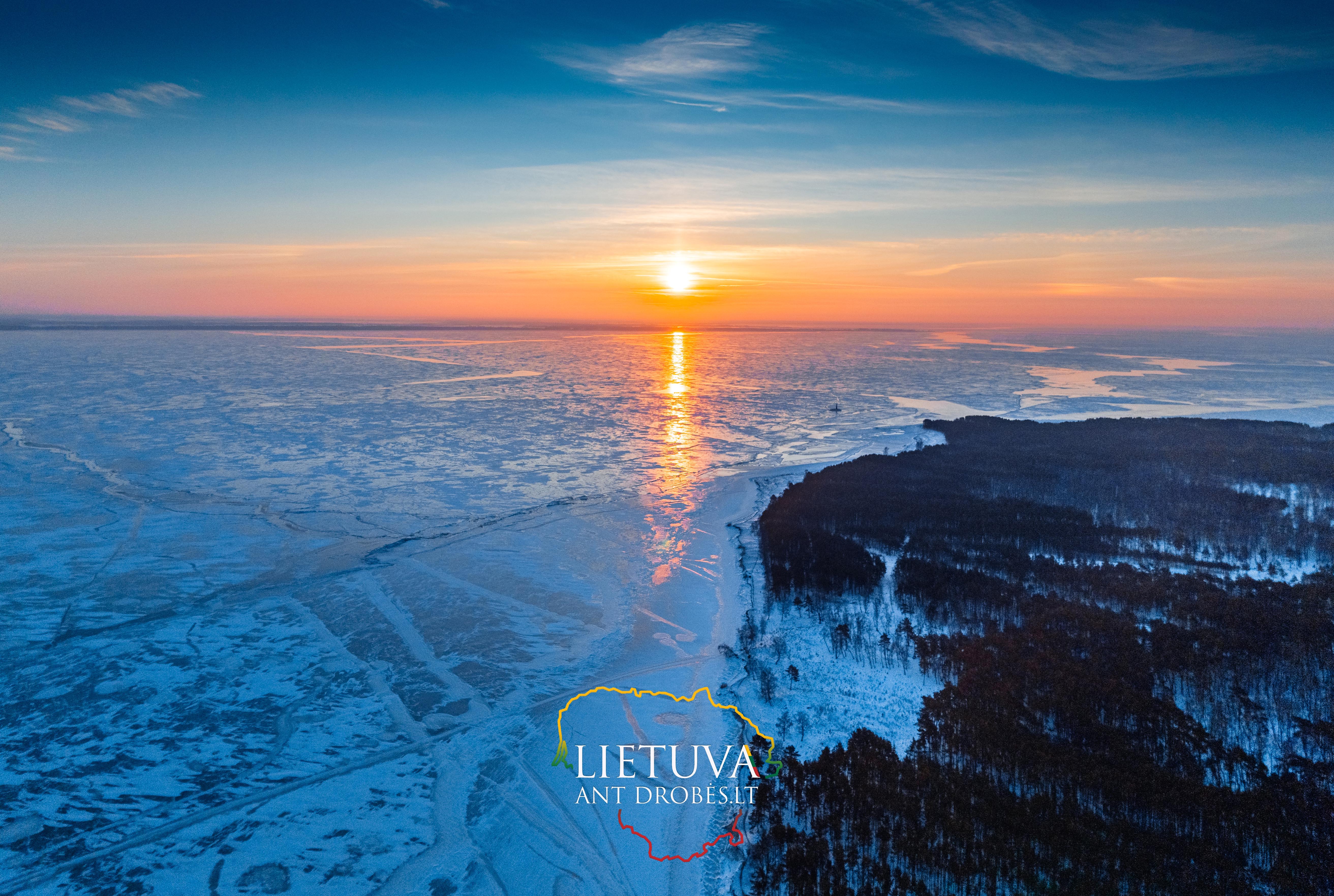 Užšalusios Kuršių marios