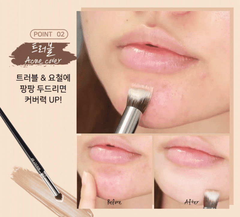 UNLEASHIA - MINEST 307 Mini Concealer Brush - Concealer Pinsel