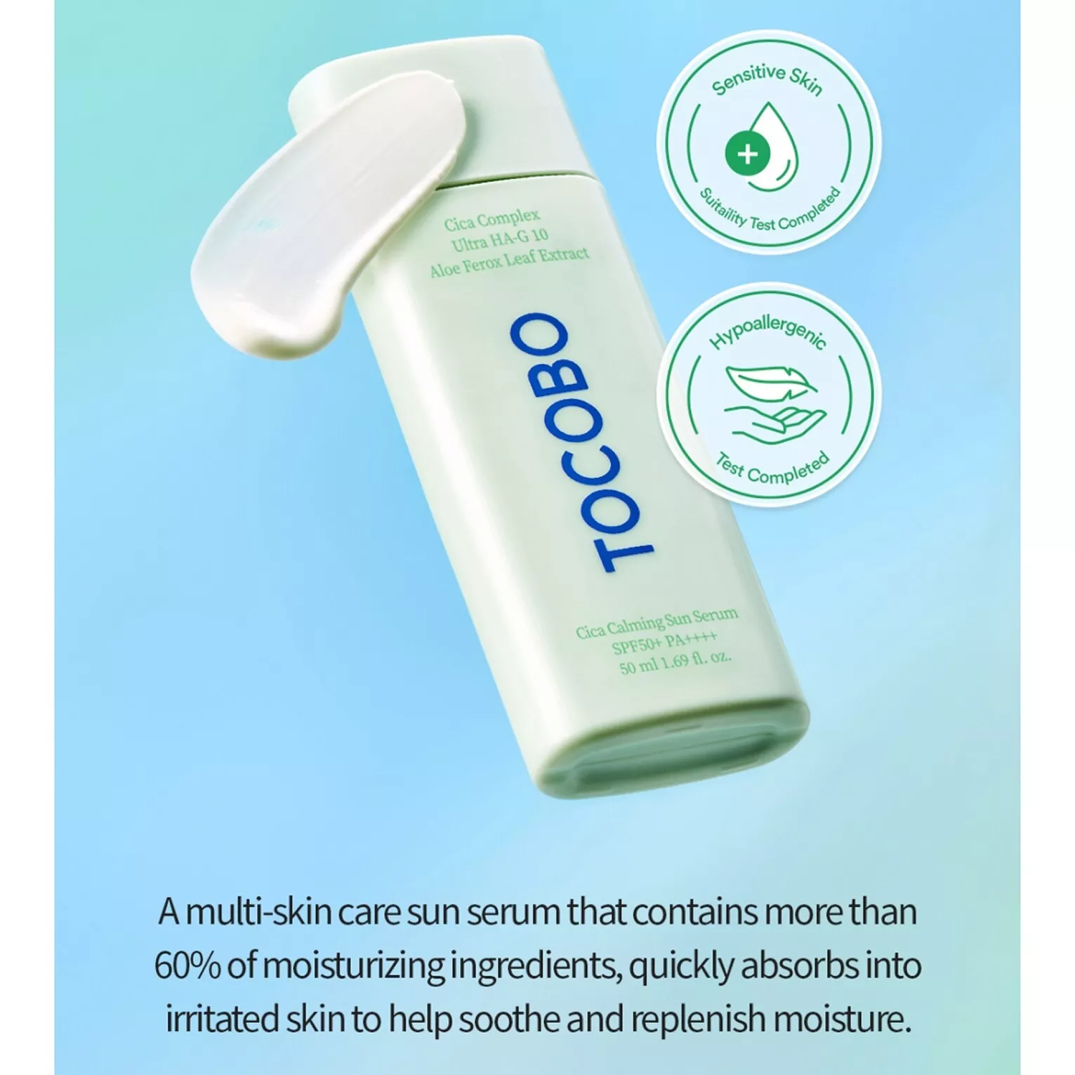Tocobo Cica Calming Sun Serum (piel sensible)