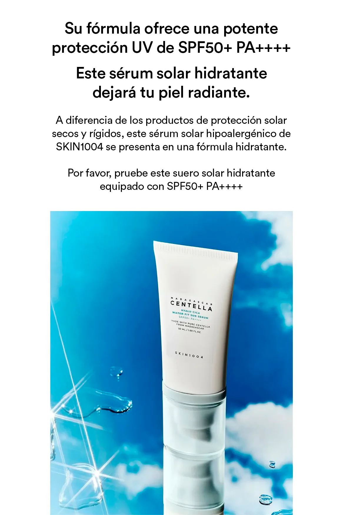 Skin1004 Madagascar Centella Hyalu-Cica Water-Fit Sun Serum 