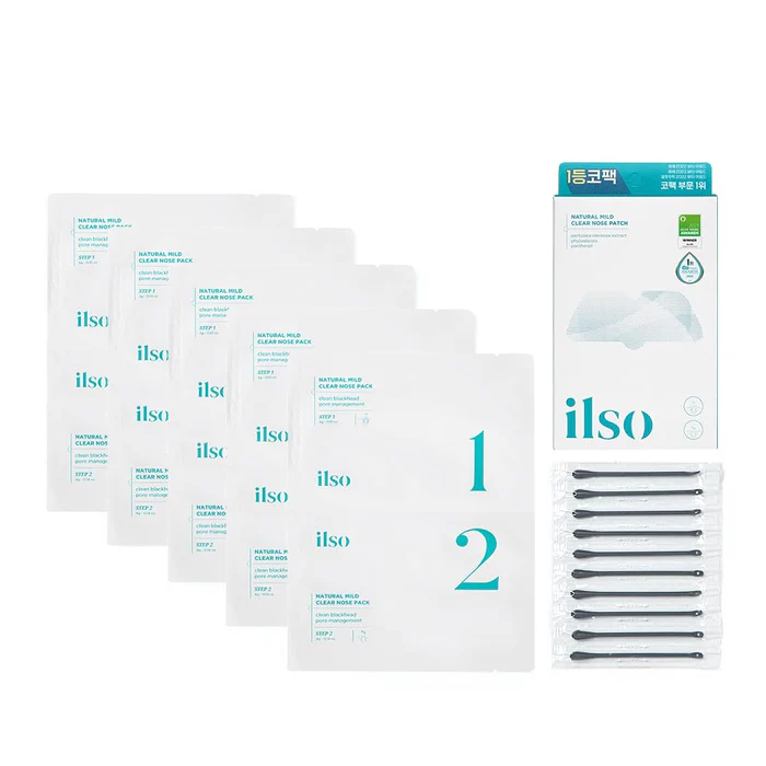 ilso Natural Mild Clear Nose Pack x 5
