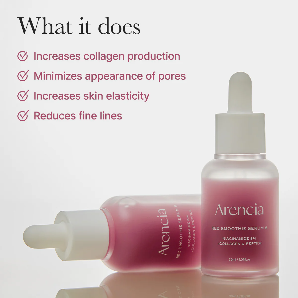 Arencia Red Collagen + Peptide Smoothie Serum 8 