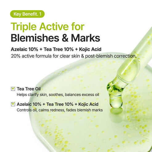Purito SEOUL Azelaic Acid 10% + Kojic Acid + Tea Tree Serum