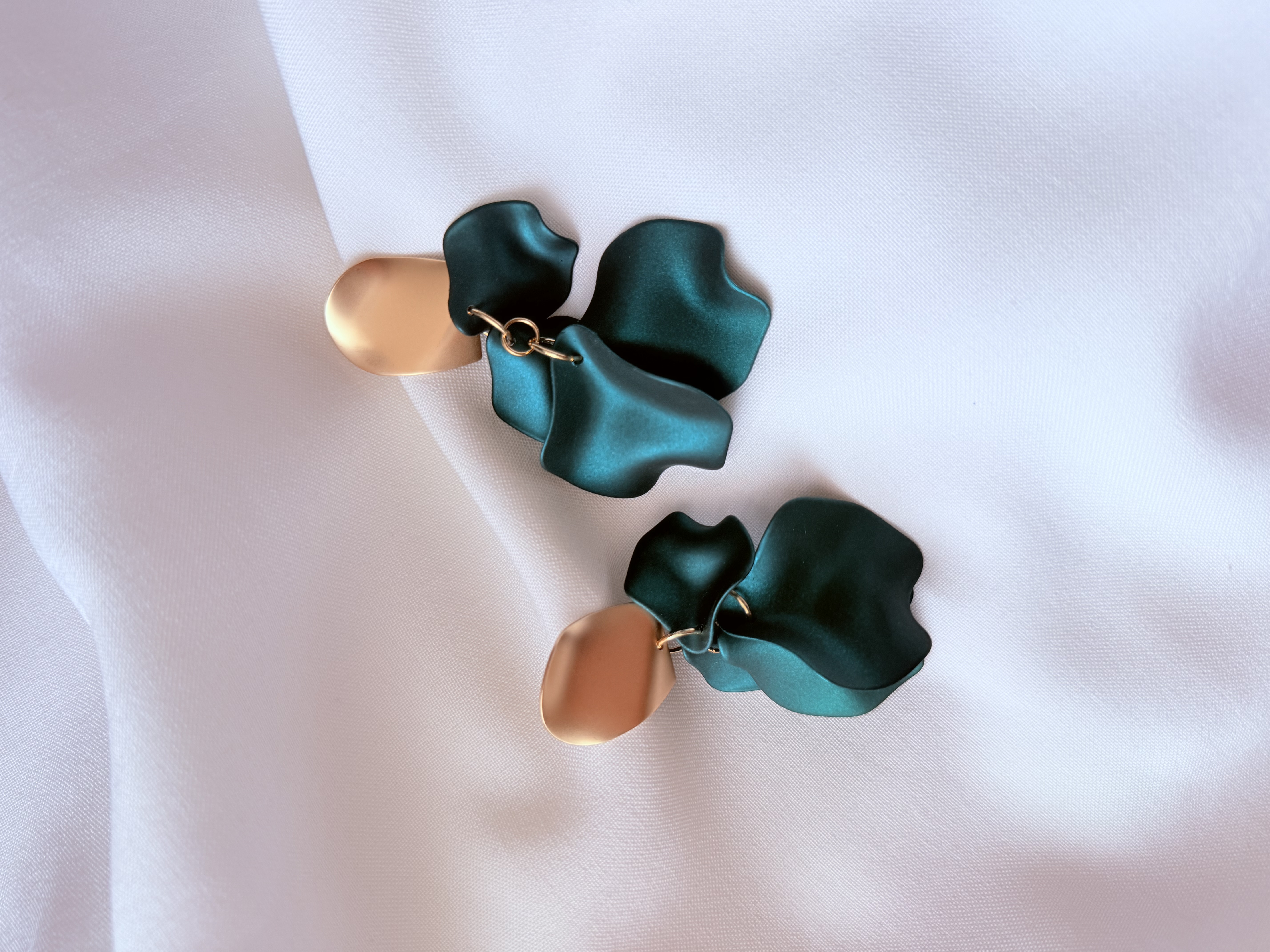 Auskarai „Emerald green“