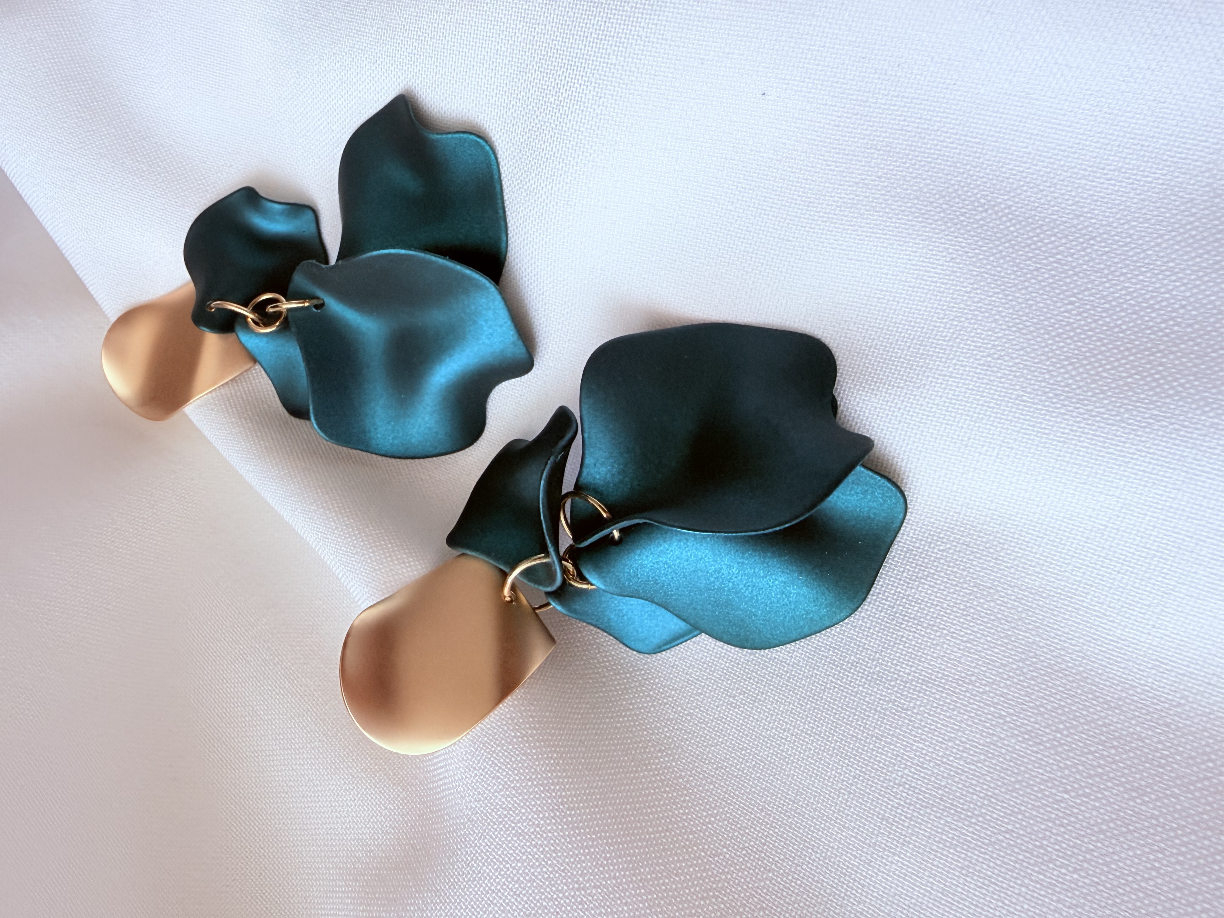 Auskarai „Emerald green“