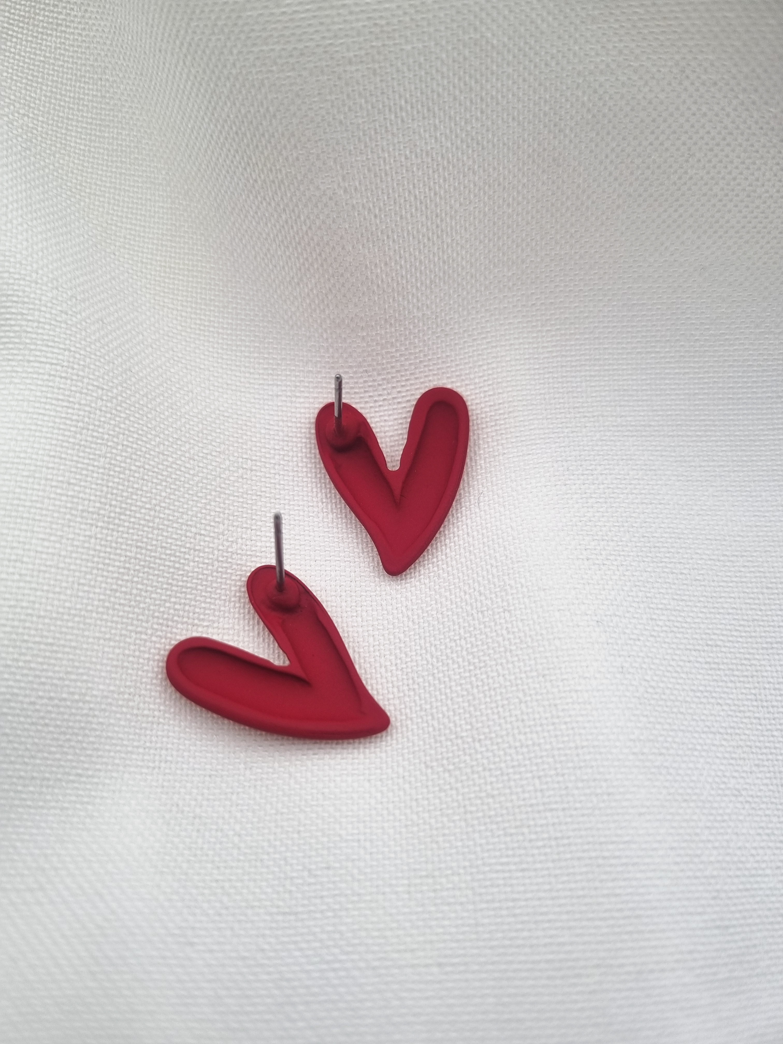 Auskarai „Red rose“