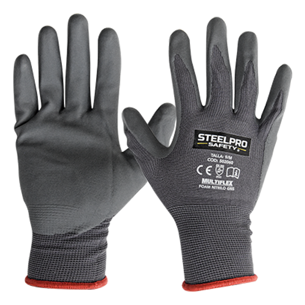 Guante Foam Nitrilo Gris