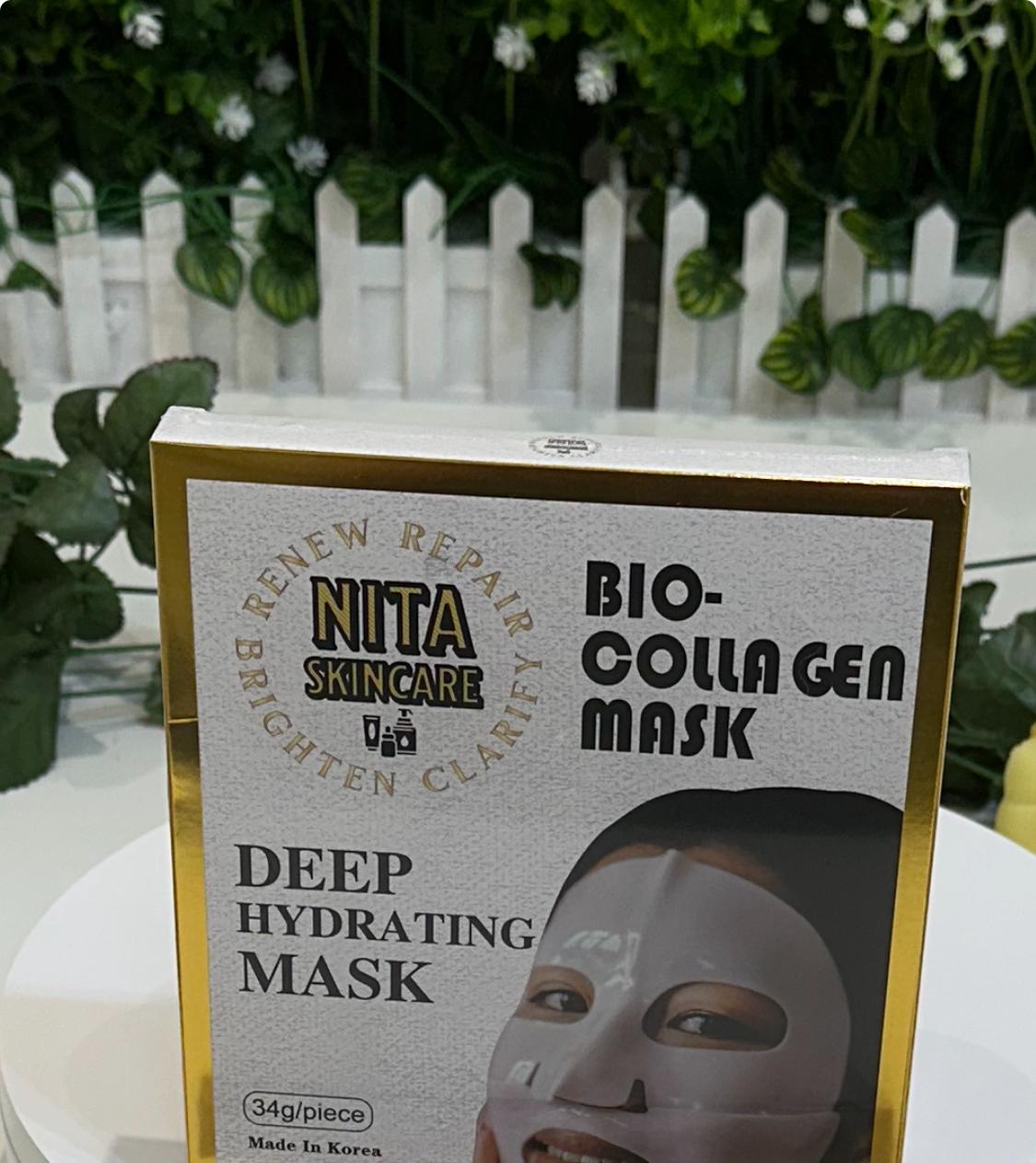 NITA Skincare Bio-Collagen deep hydrating sheet Mask - 4