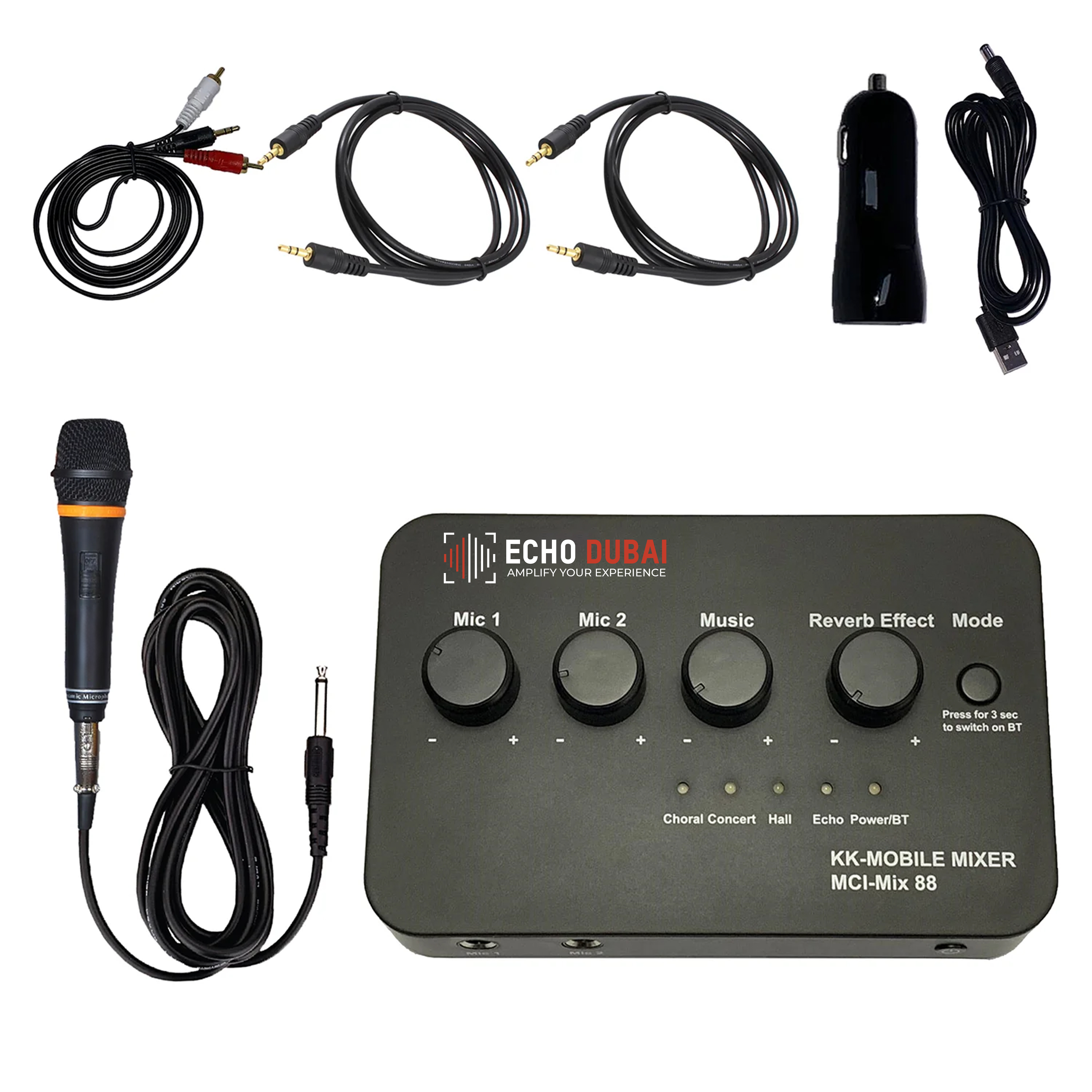 Car Karaoke Machine Rental | Mixer and Microphones 