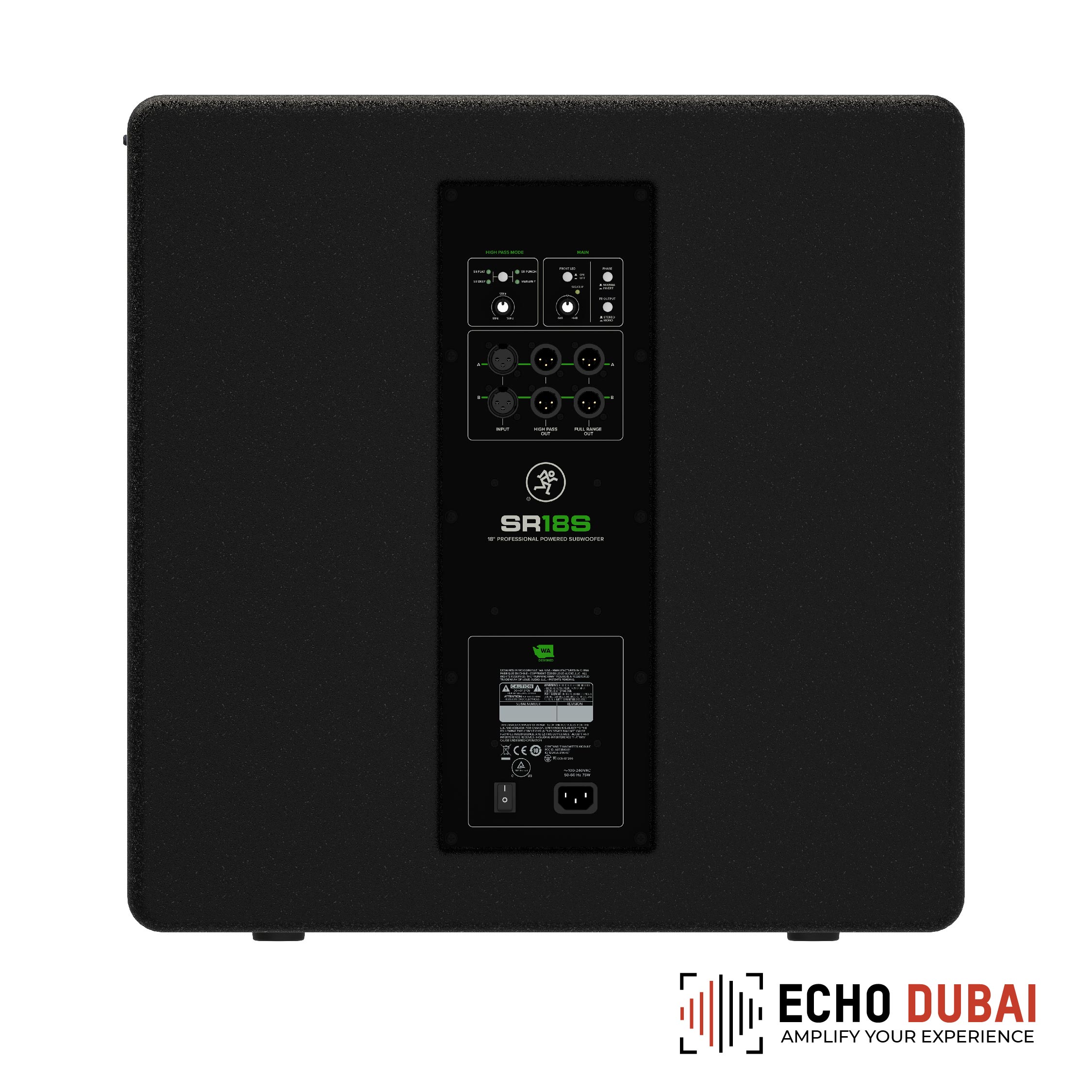 Mackie SR18S 18 1600W Professional Powered Subwoofer Rental