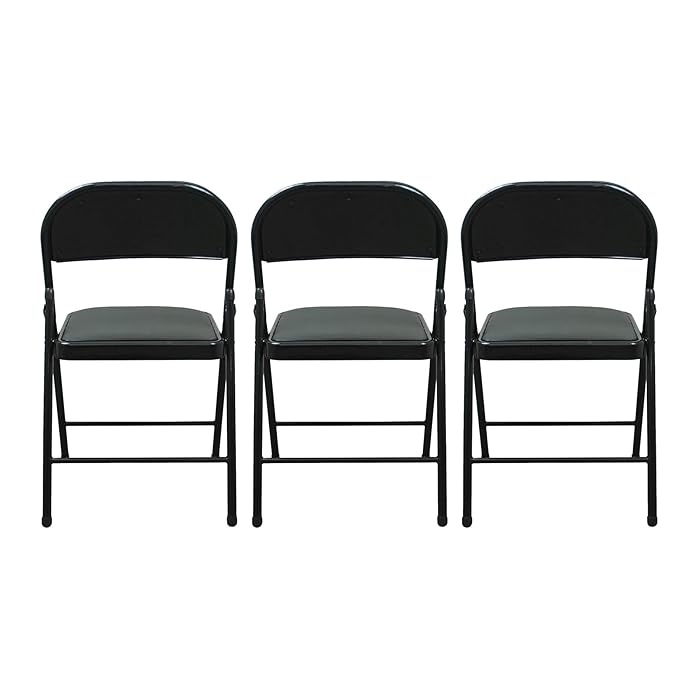 Black Padded Chairs 