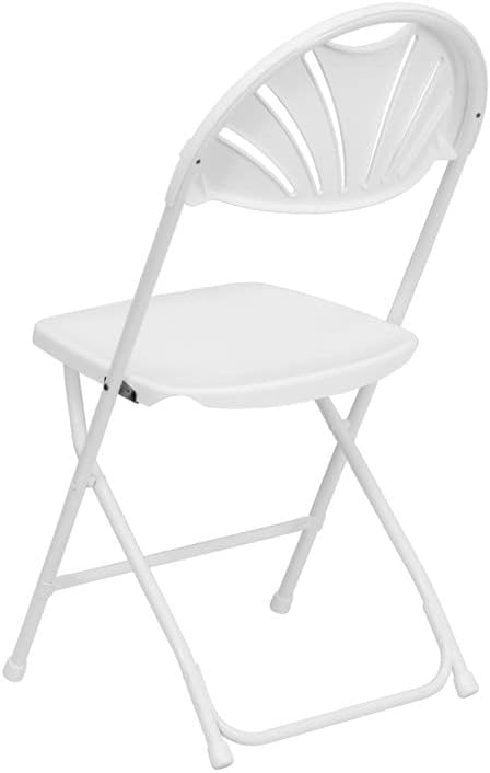 White Fan Back Chair