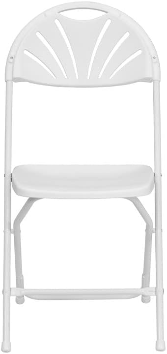 White Fan Back Chair