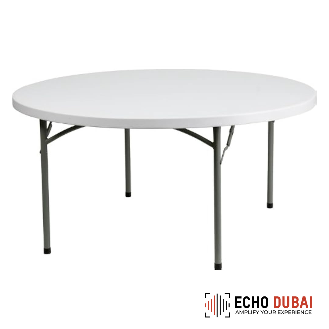 Round Folding Table – Durable and Portable