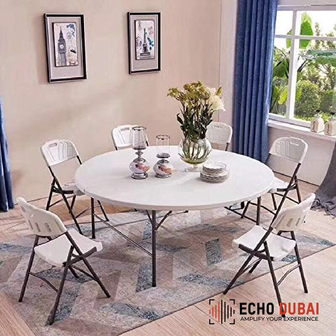 Round Folding Table – Durable and Portable
