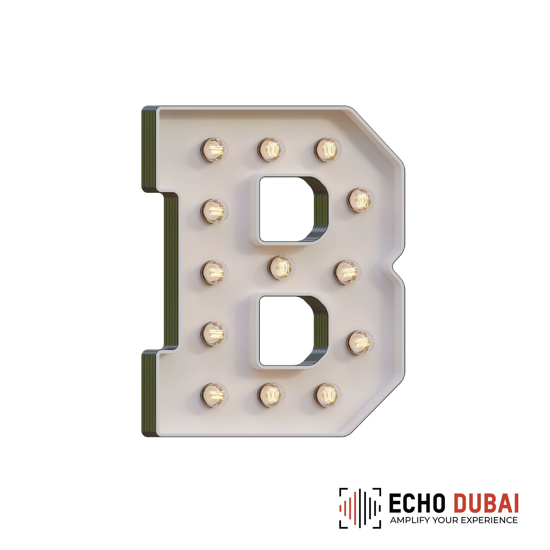 Marquee Letter B – Light-Up LED Rental