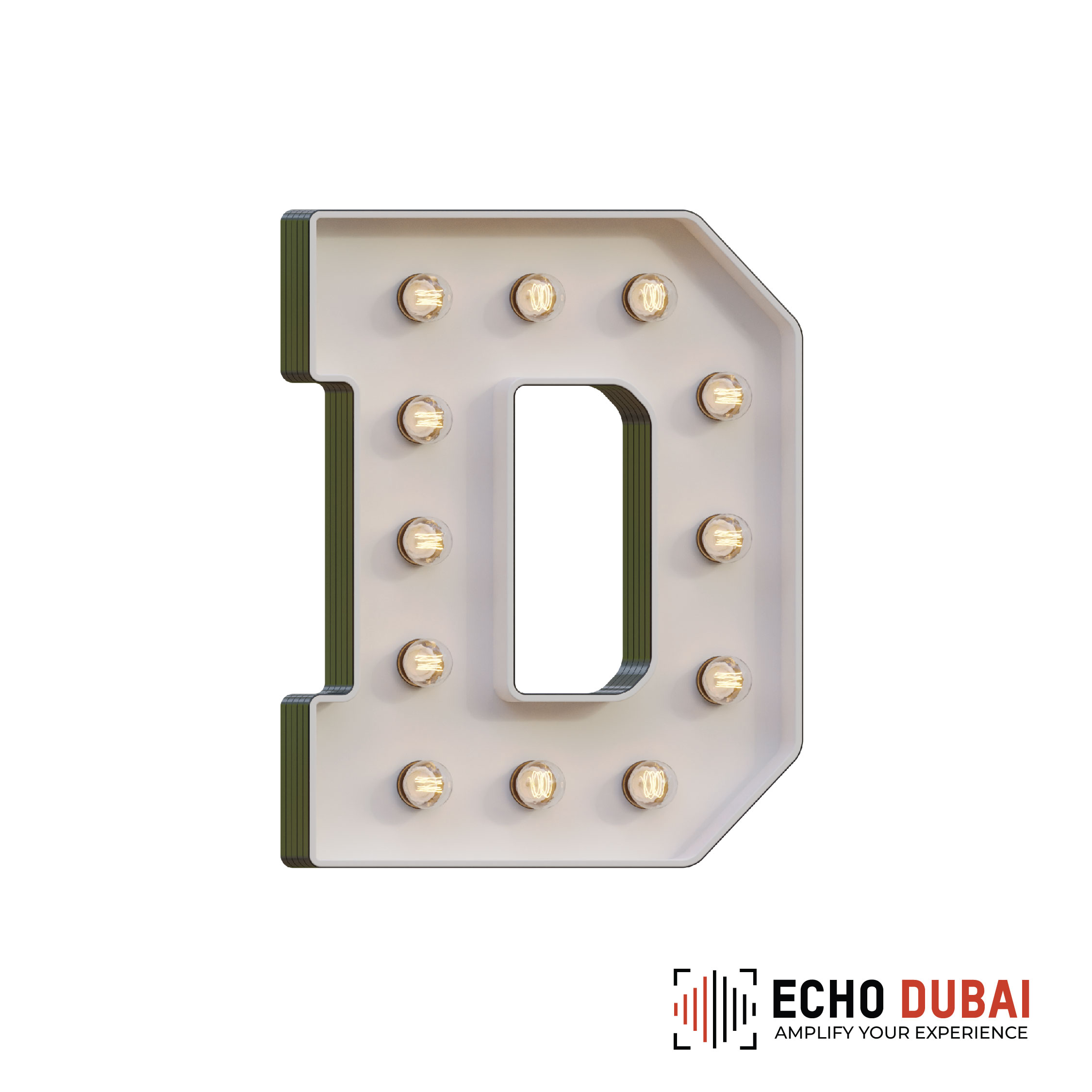 Marquee Letter D – Light-Up LED Rental