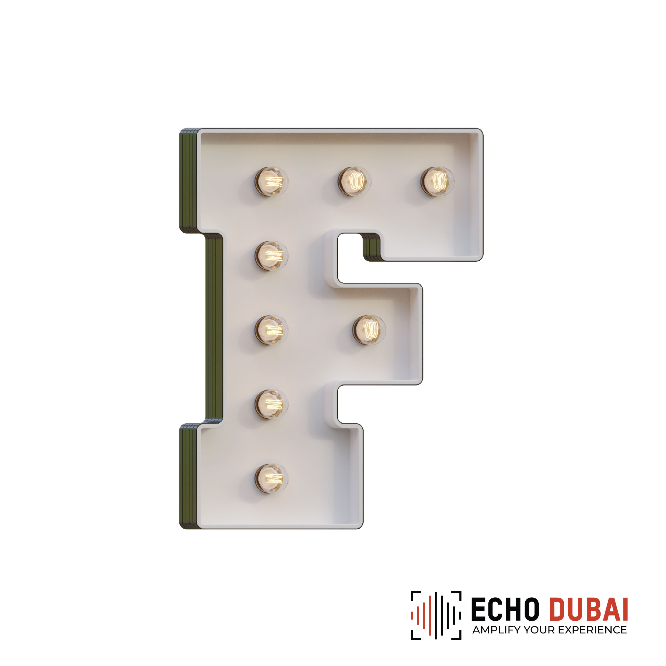 Marquee Letter F – Light-Up LED Rental