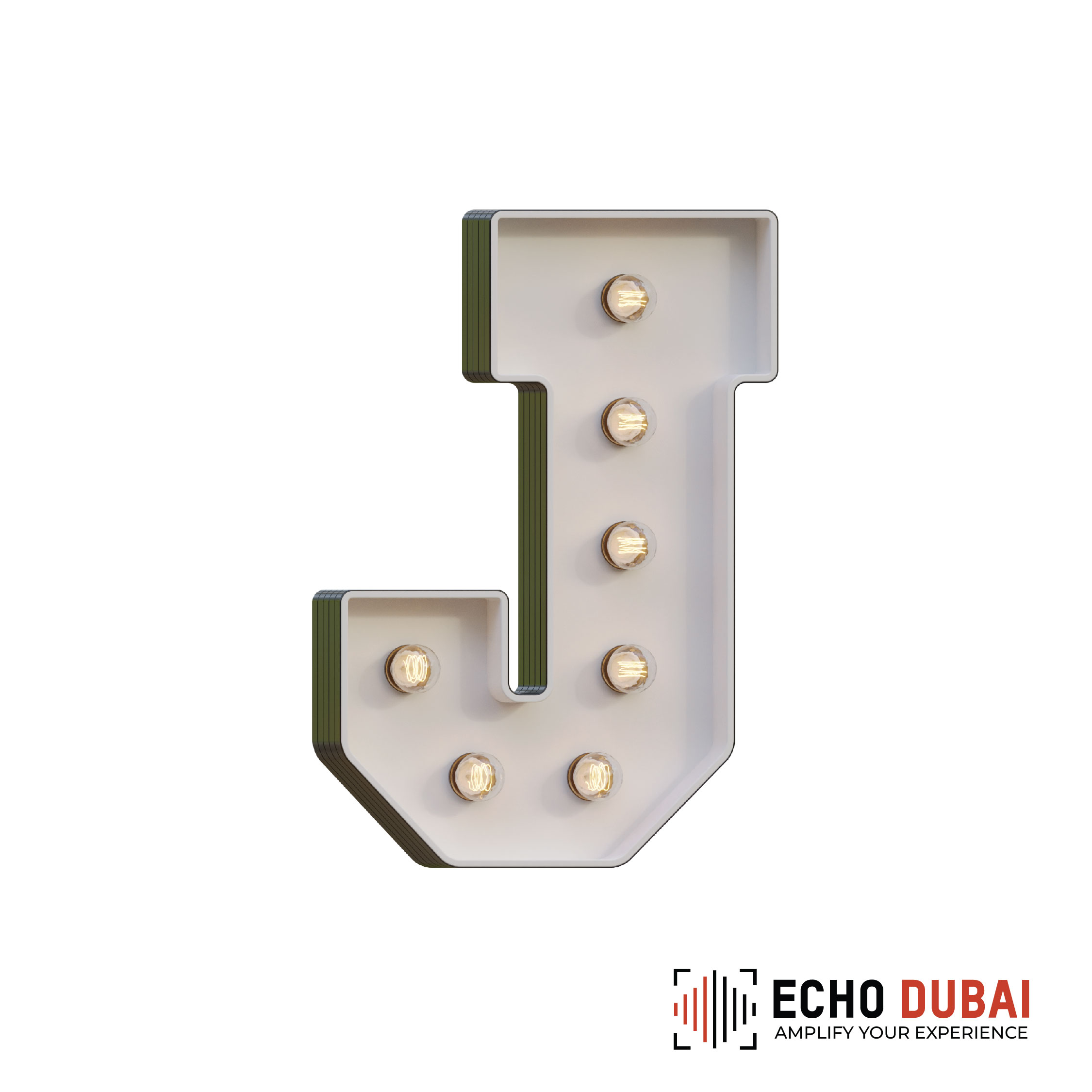 Marquee Letter J – Light-Up LED Rental