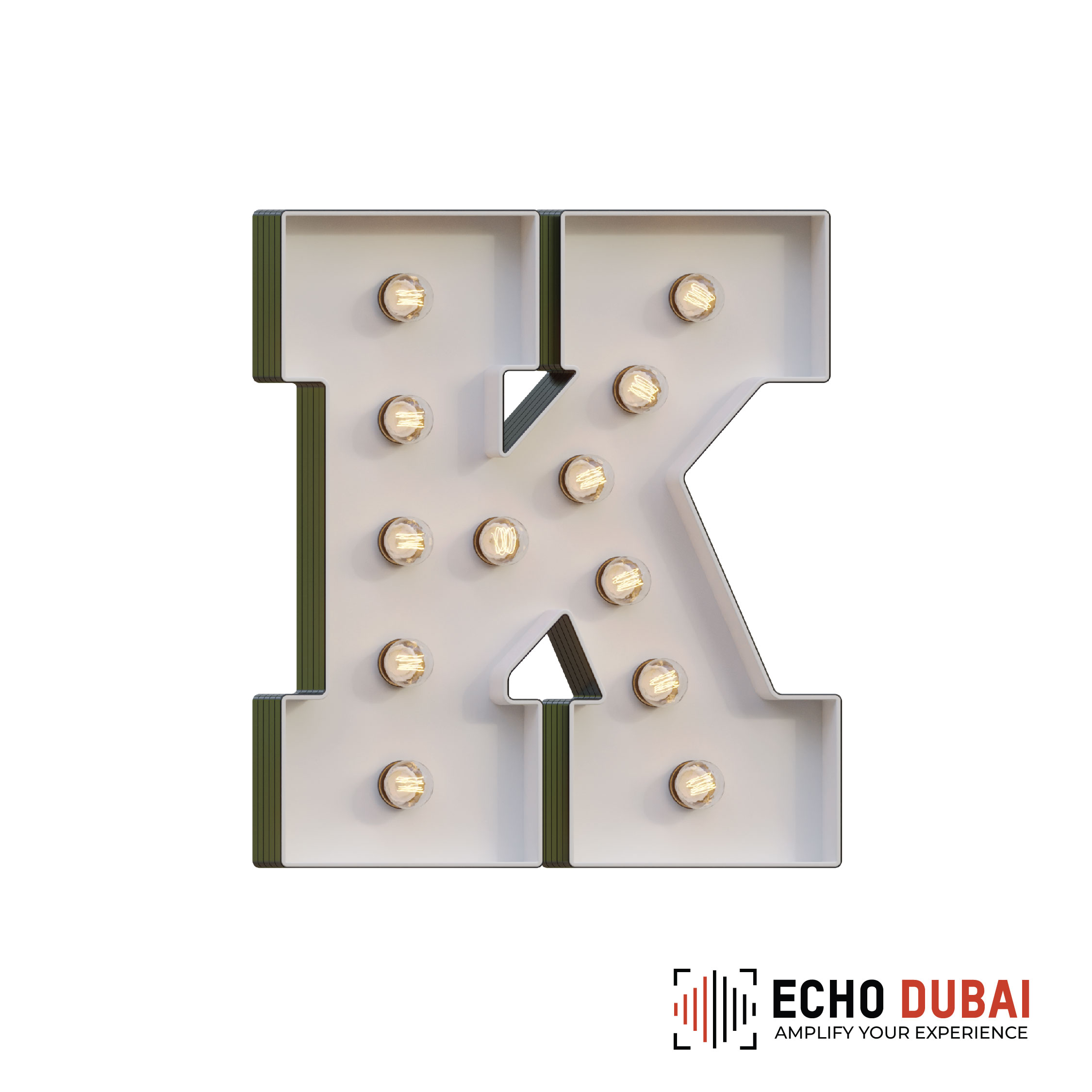 Marquee Letter K – Light-Up LED Rental