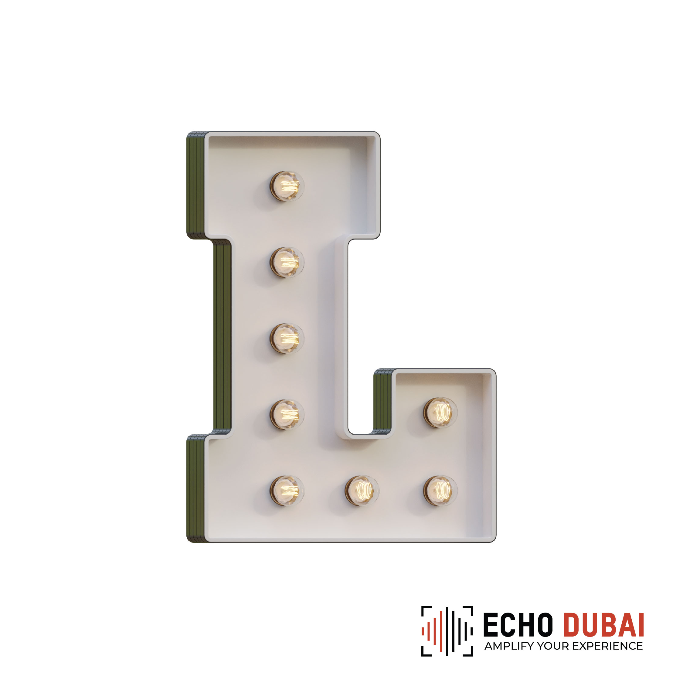 Marquee Letter L – Light-Up LED Rental
