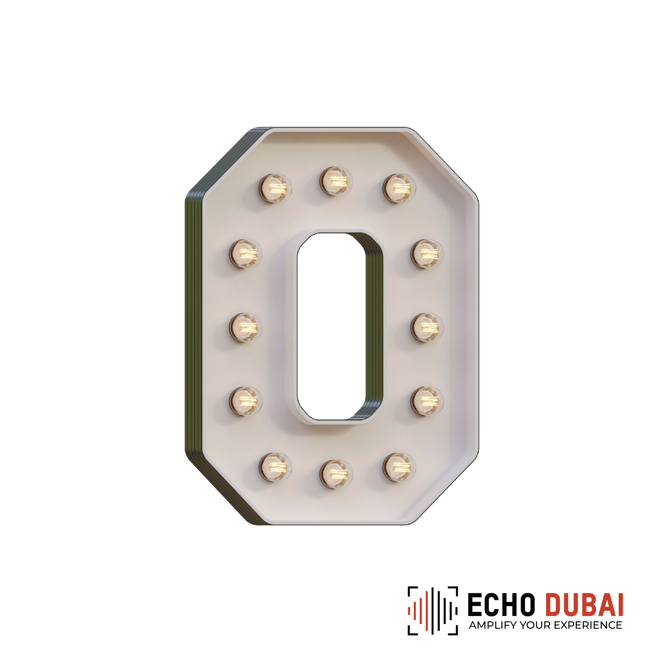 Marquee Letter O – Light-Up LED Rental