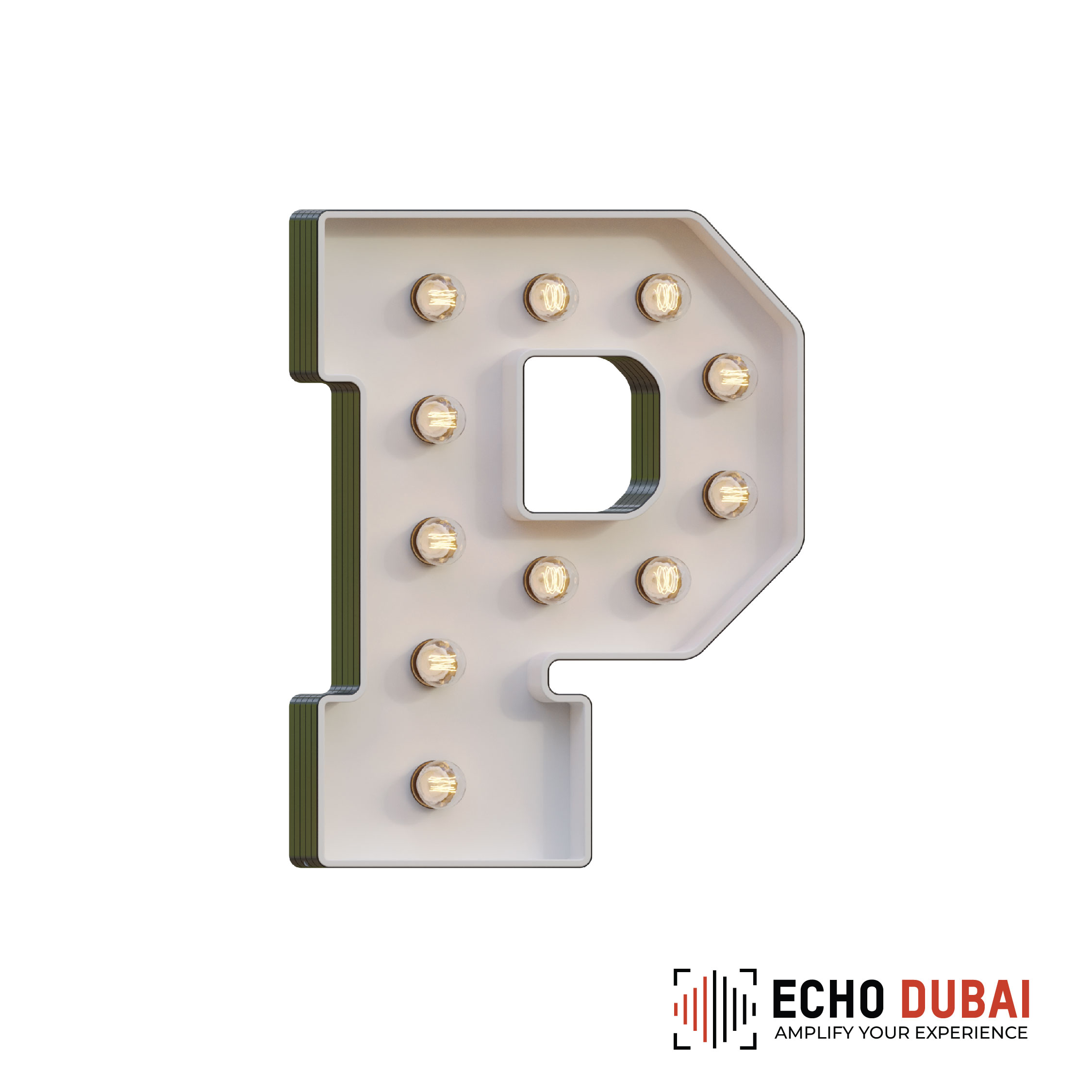 Marquee Letter P – Light-Up LED Rental