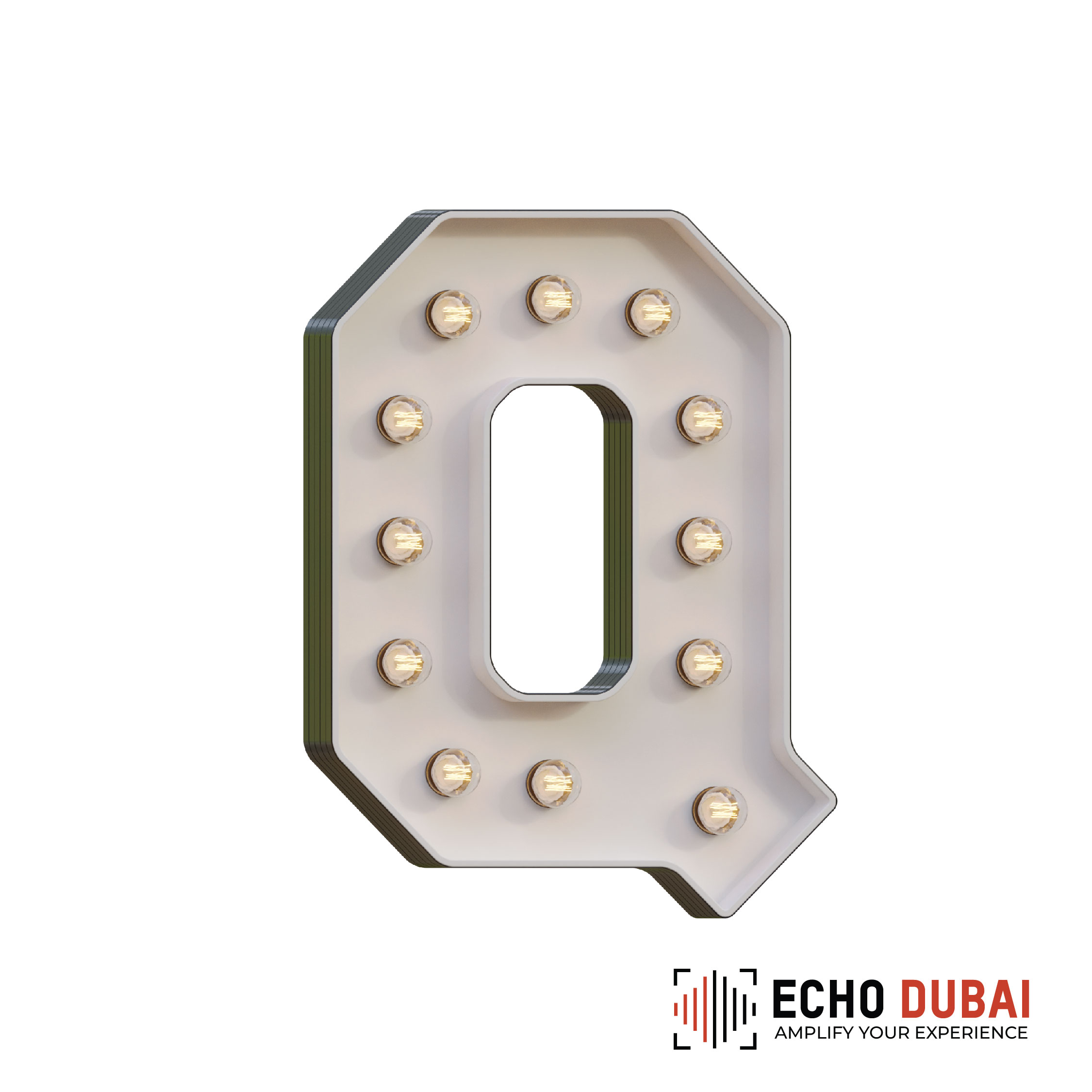 Marquee Letter Q – Light-Up LED Rental
