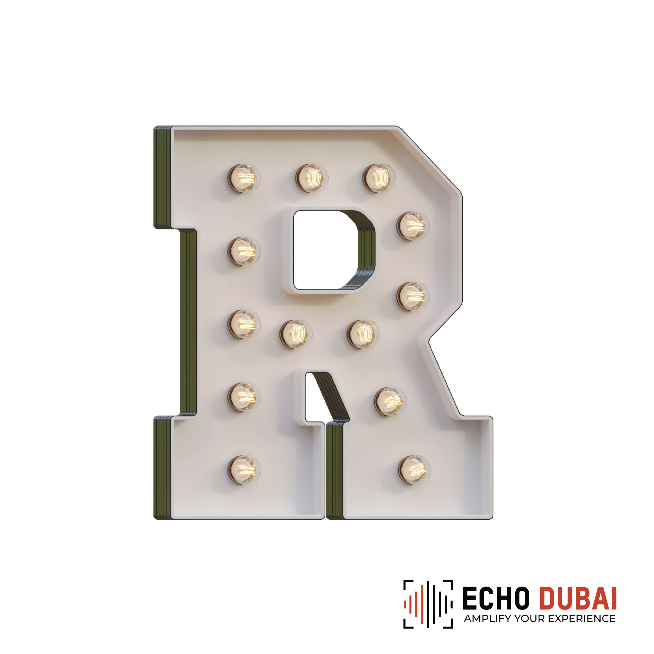 Marquee Letter R – Light-Up LED Rental